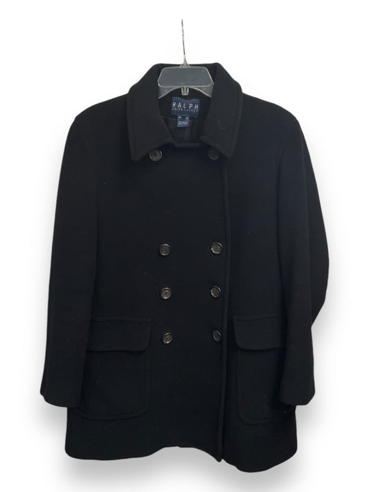 Coat Peacoat By Ralph Lauren Blue Label In Black, Size: L