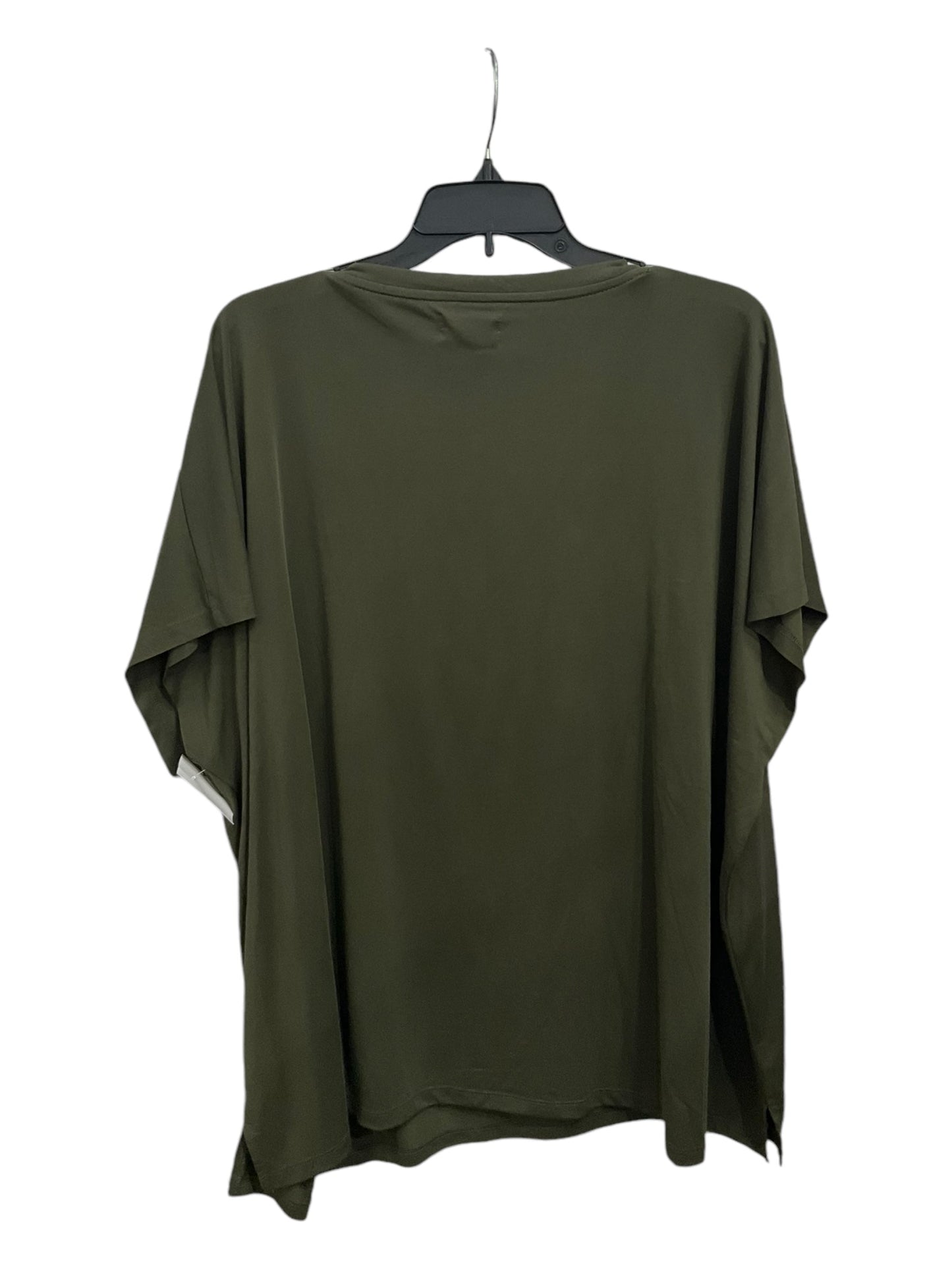 Top Short Sleeve Basic By Maurices In Green, Size: 3x