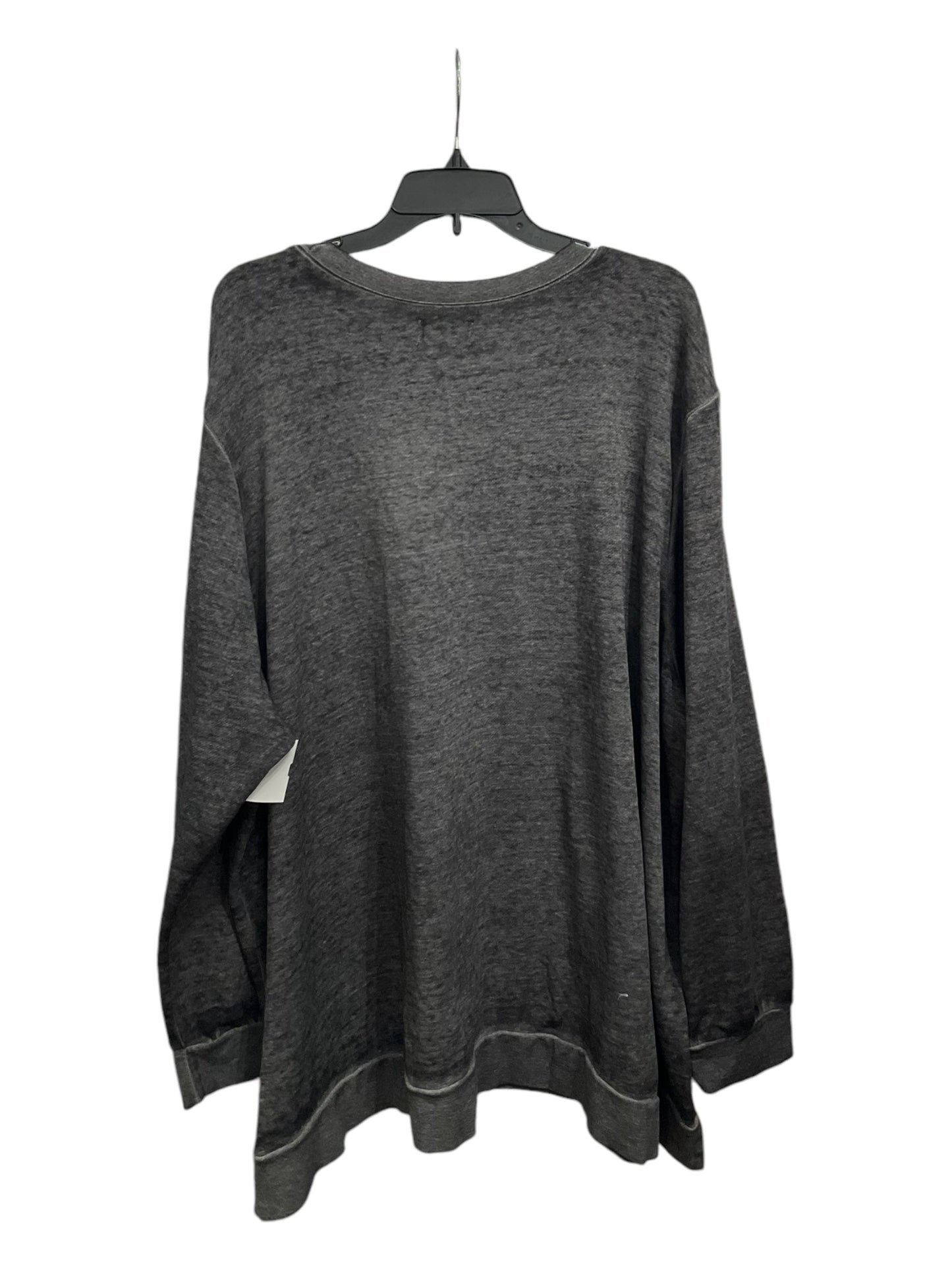 Top Long Sleeve By Lane Bryant In Grey, Size: 4x