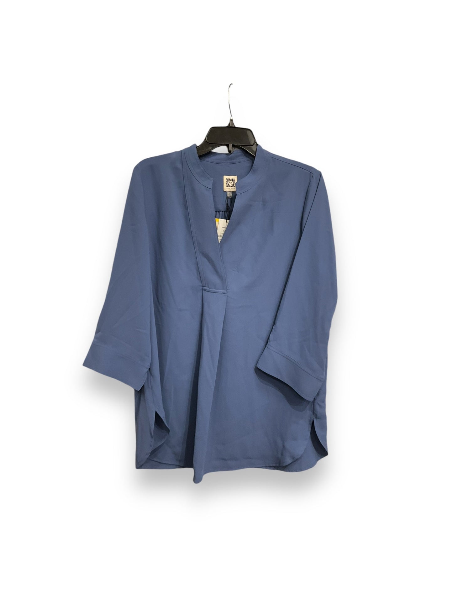 Blouse 3/4 Sleeve By Anne Klein In Blue, Size: M