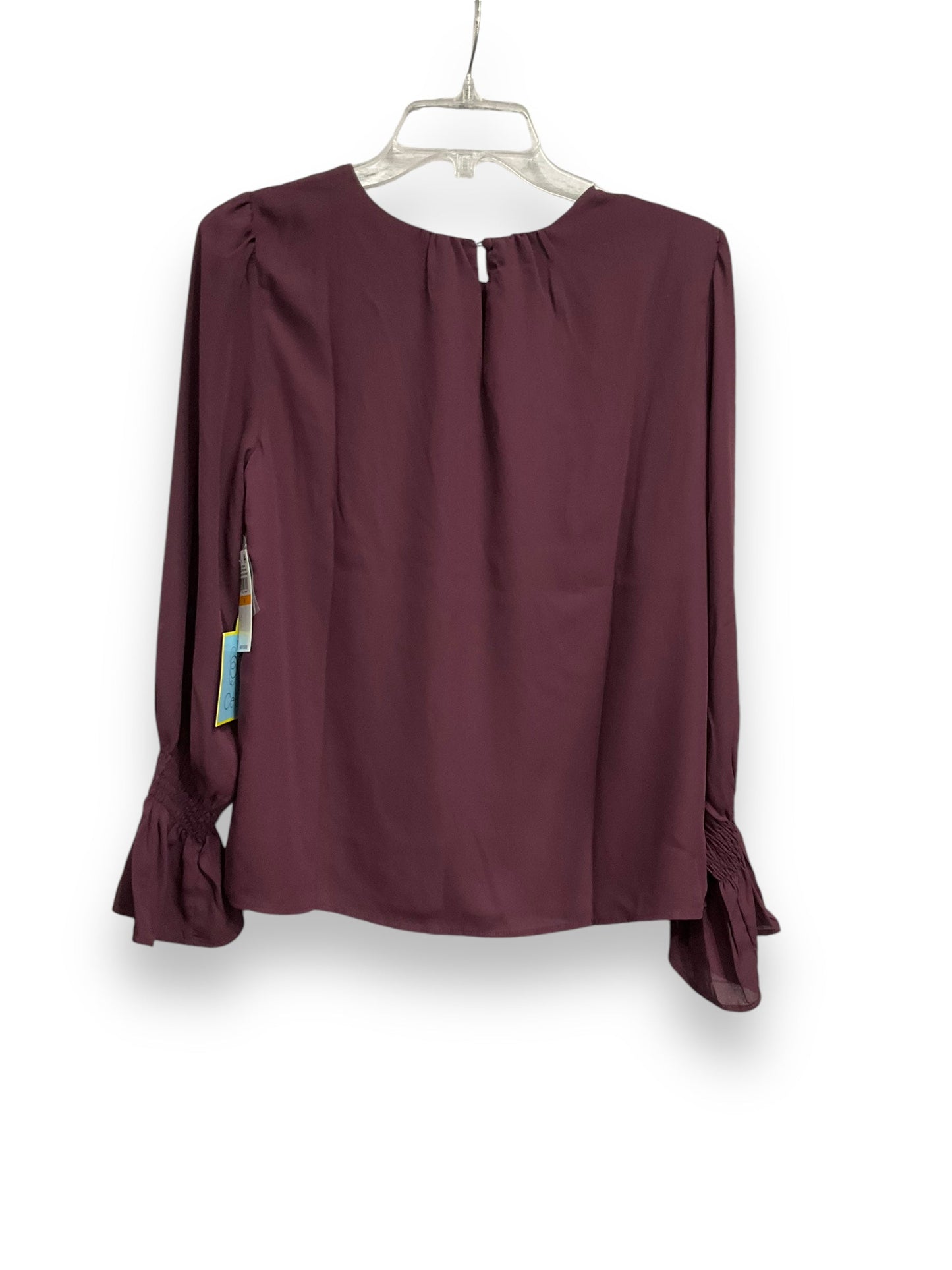 Blouse Long Sleeve By Cece In Purple, Size: S