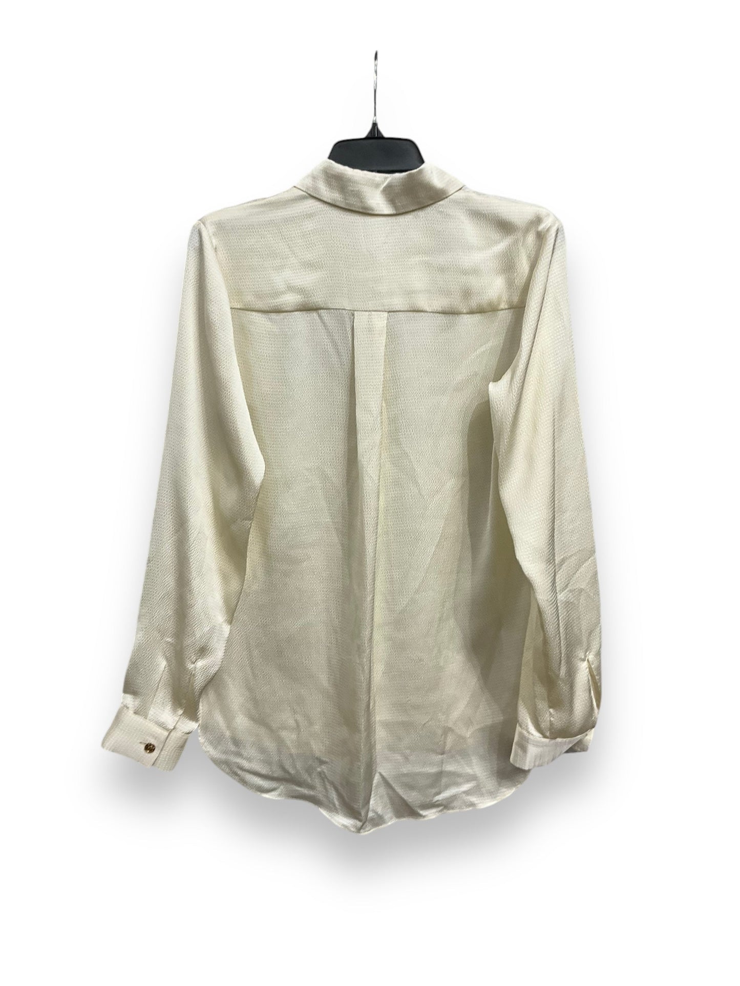 Blouse Long Sleeve By Michael By Michael Kors In Cream, Size: M