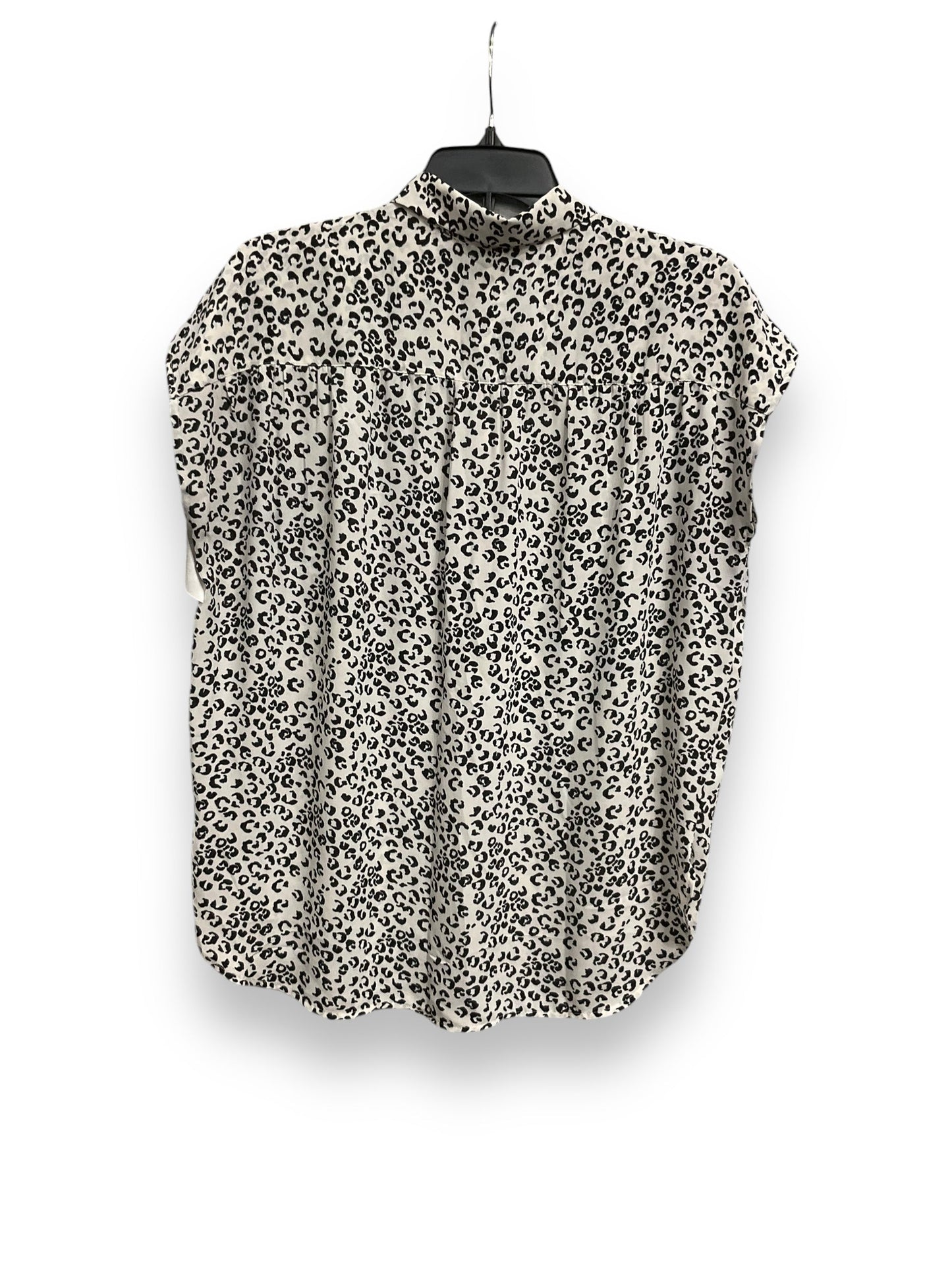 Blouse Short Sleeve By Loft In Animal Print, Size: M