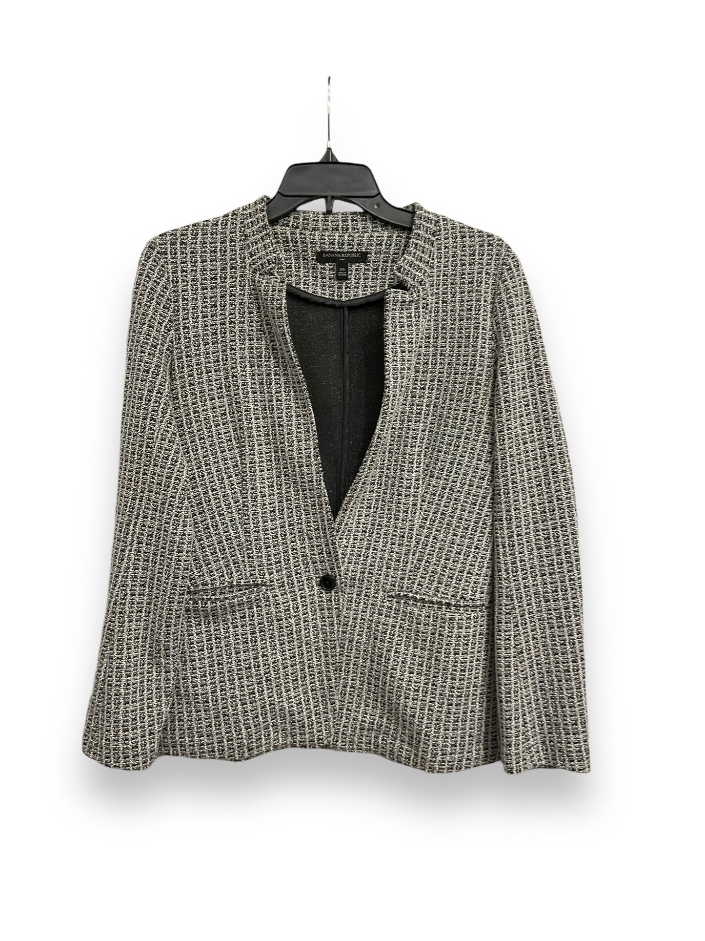 Blazer By Banana Republic In Black & White, Size: Xs