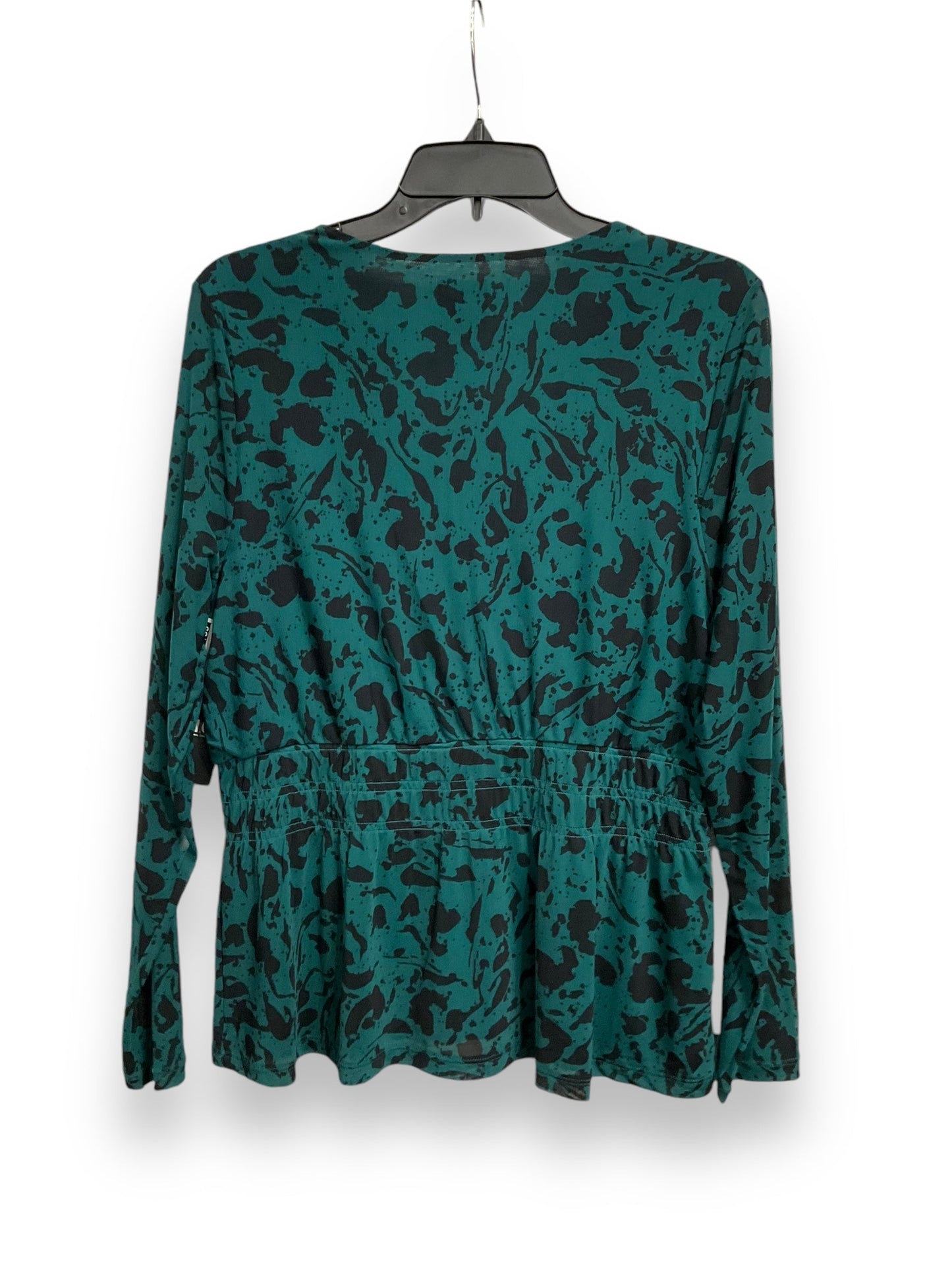 Top Long Sleeve By Inc In Green, Size: L