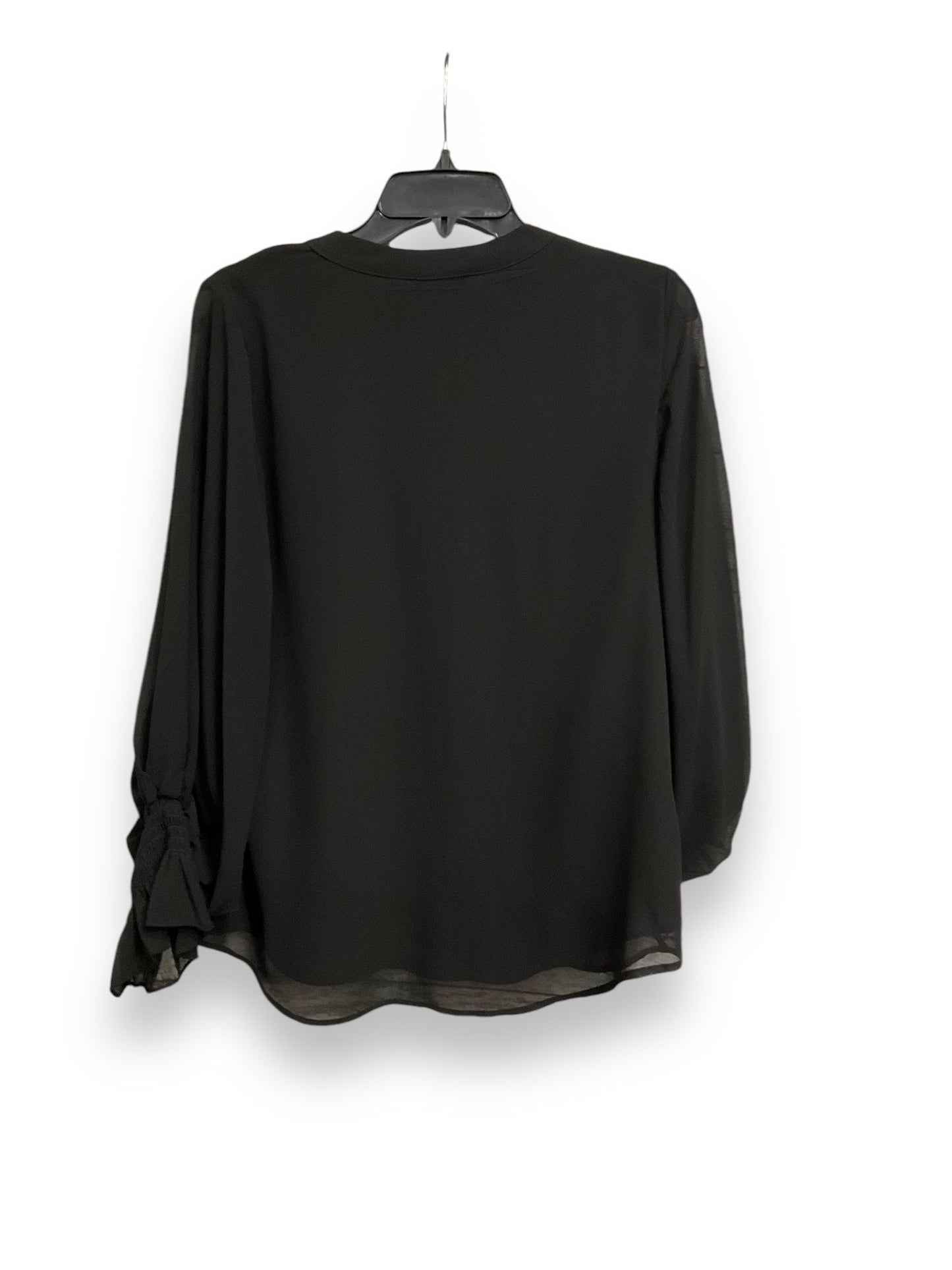 Blouse Long Sleeve By Vince Camuto In Black, Size: M