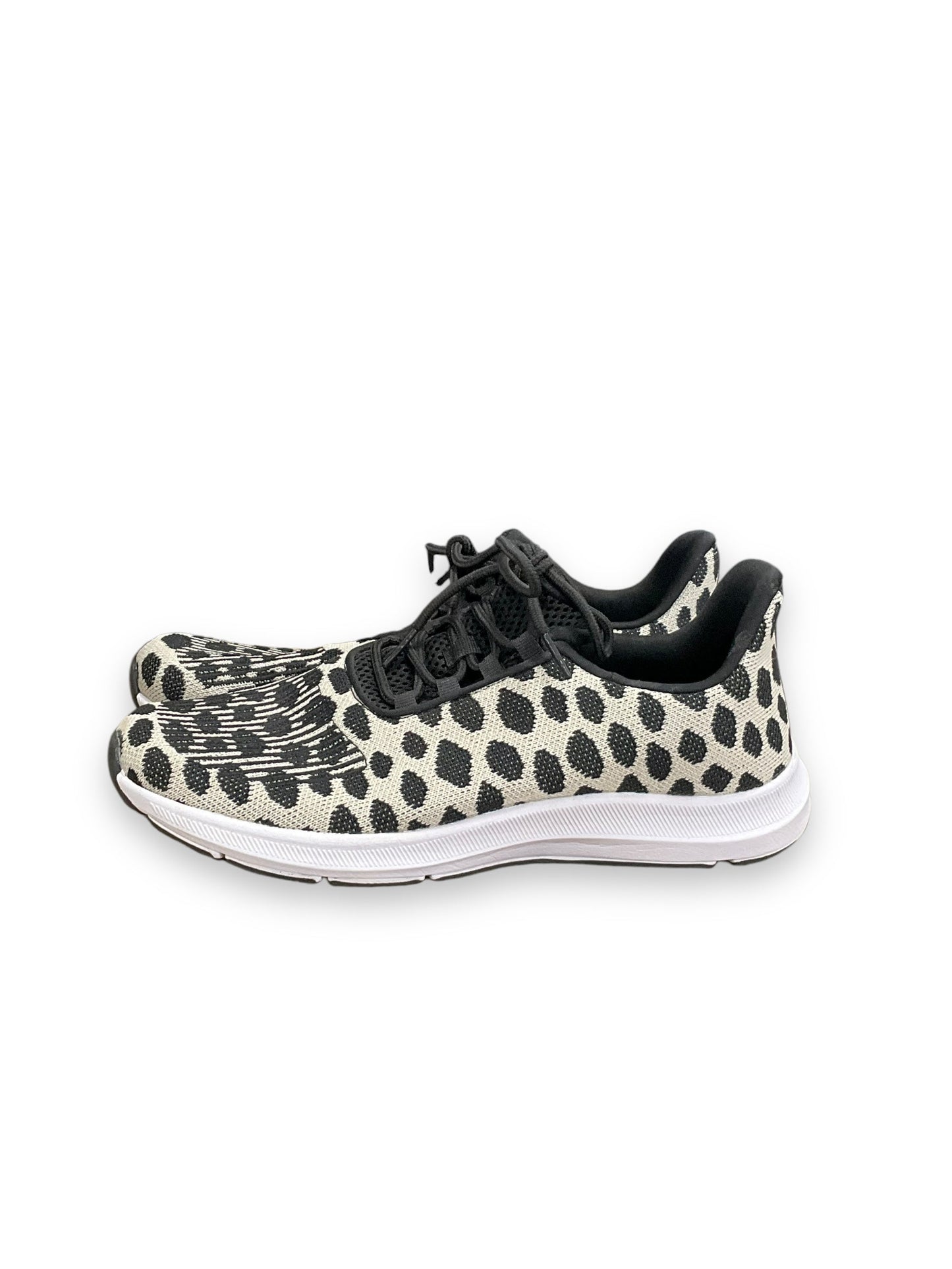 Shoes Athletic By Athletic Works In Polkadot Pattern, Size: 9