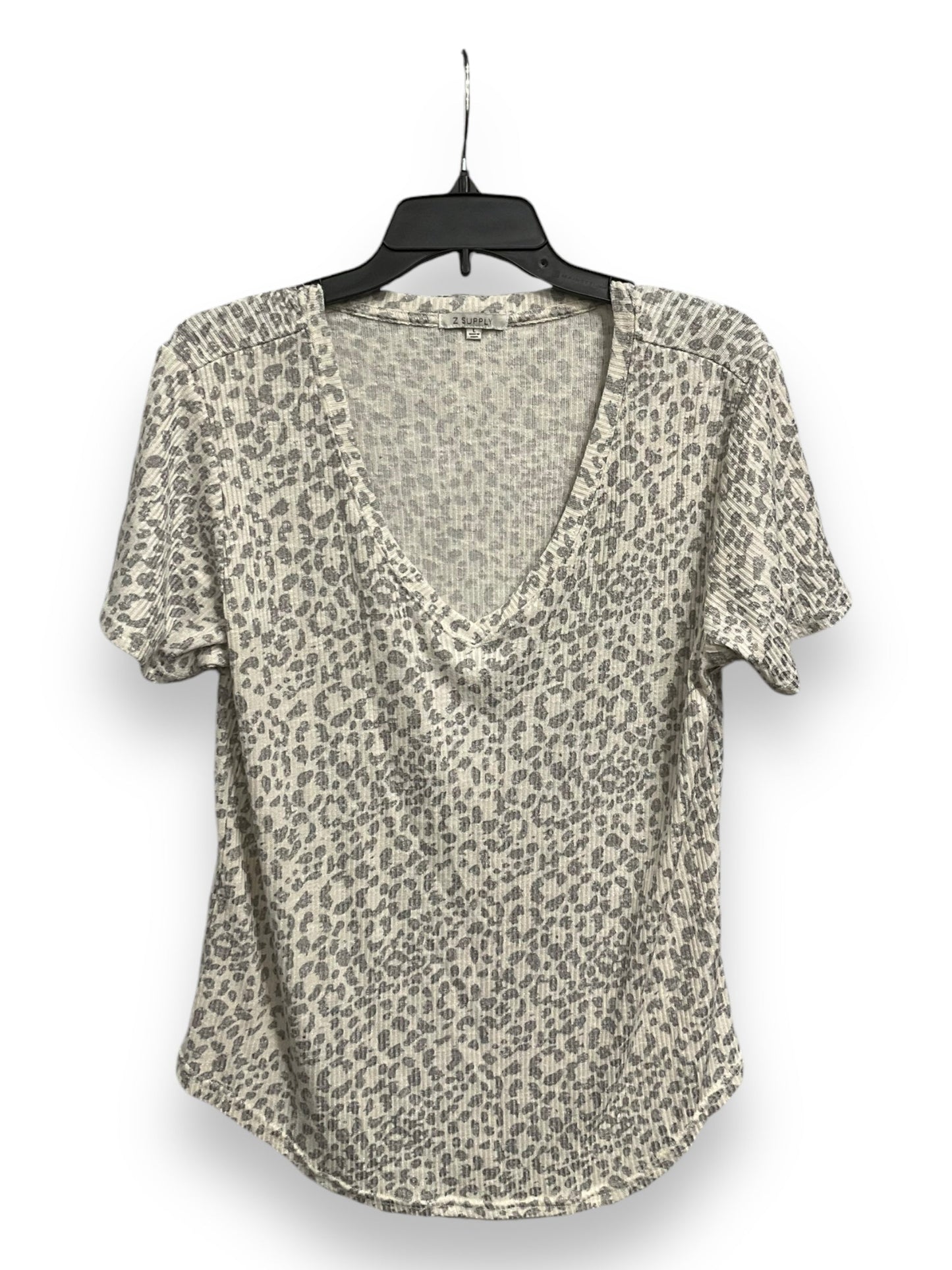 Top Short Sleeve By Z Supply In Animal Print, Size: L