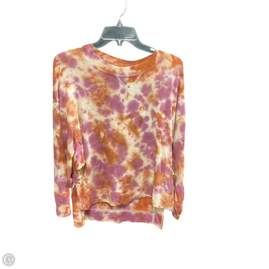 Athletic Top Long Sleeve Collar By Joy Lab In Tie Dye Print, Size: S