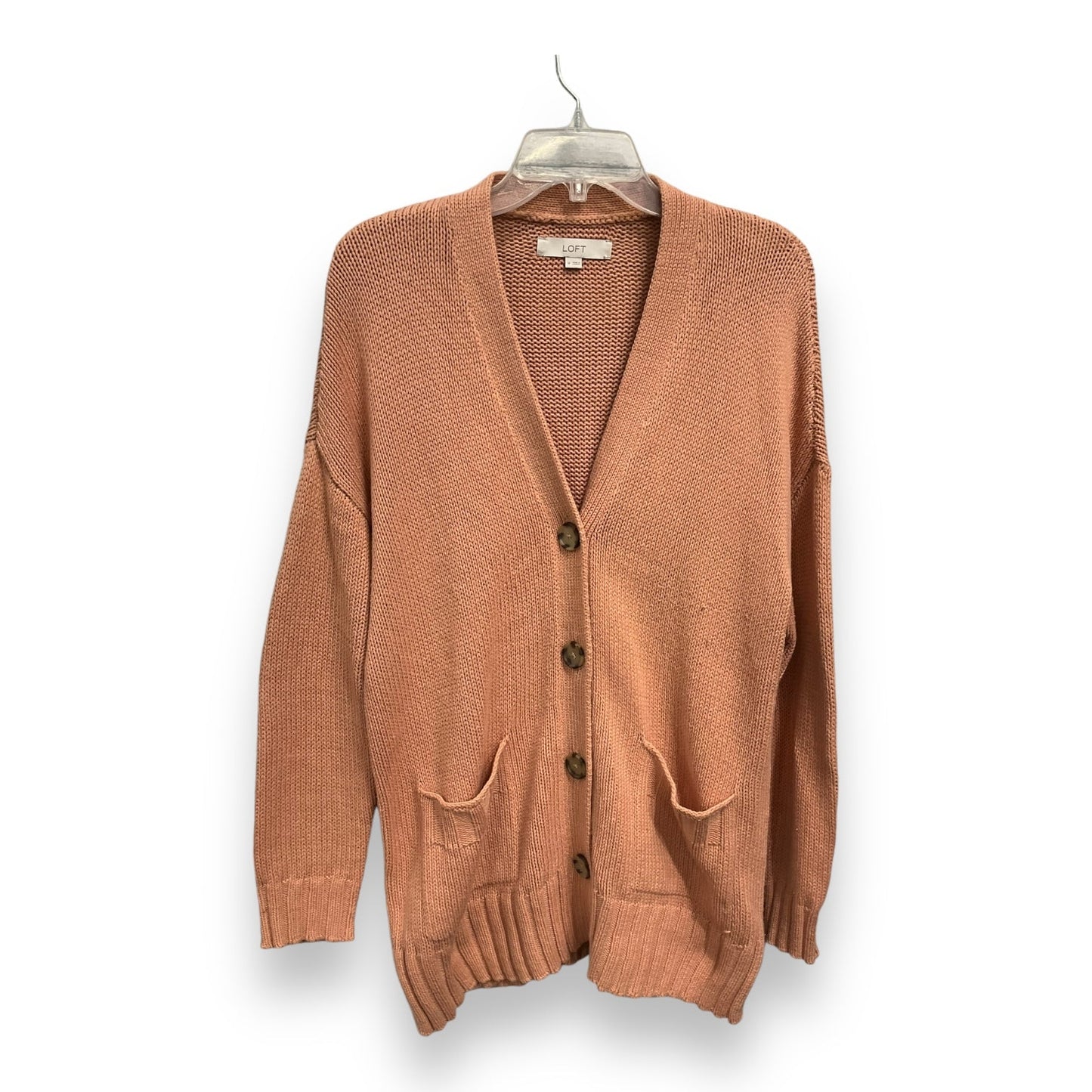 Cardigan By Loft In Peach, Size: M