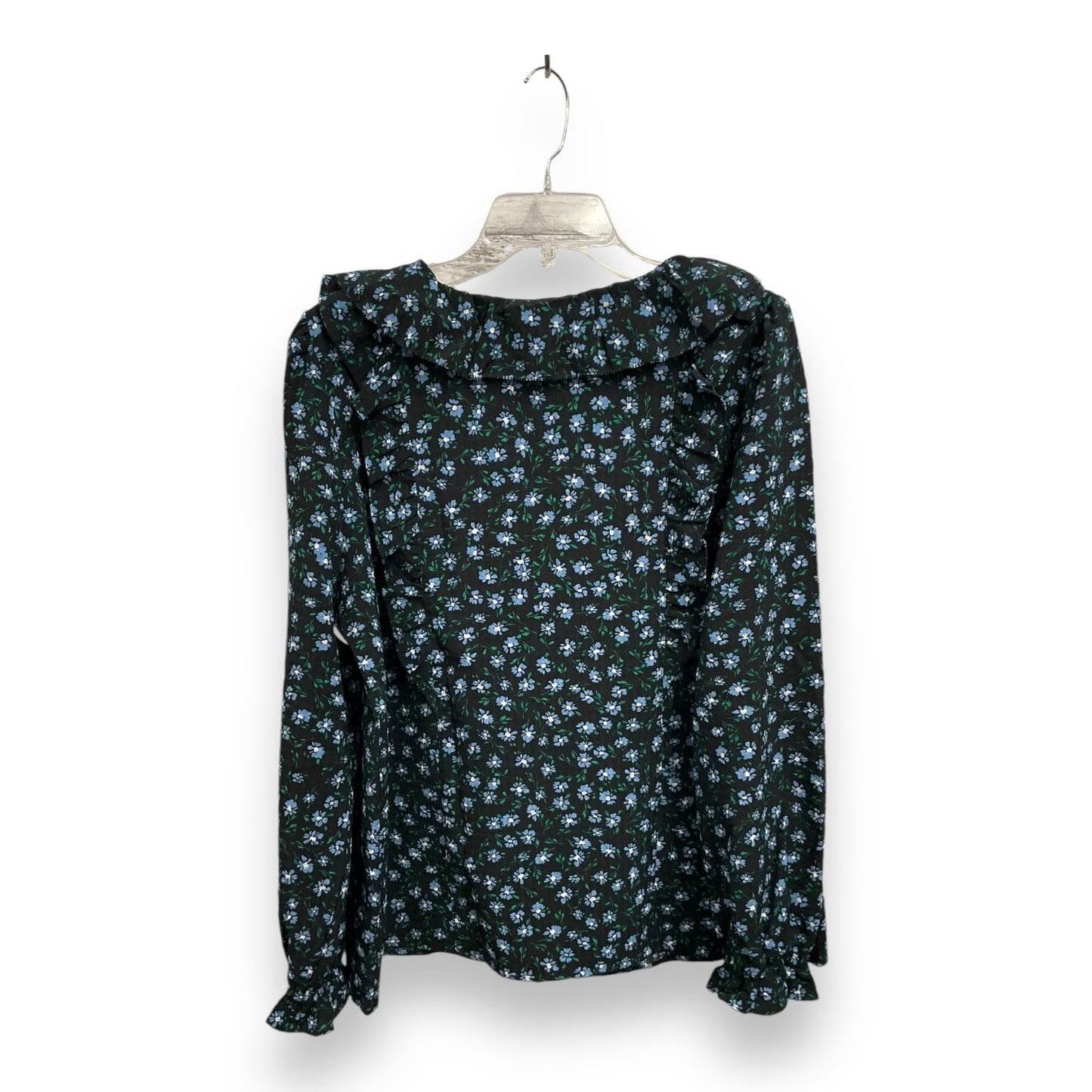 Blouse Long Sleeve By Loft In Floral Print, Size: Xl