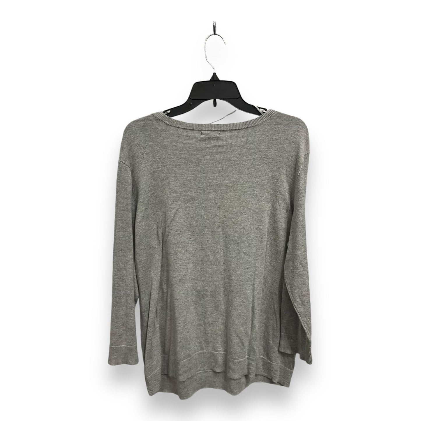 Top Long Sleeve By Apt 9 In Grey, Size: Xl