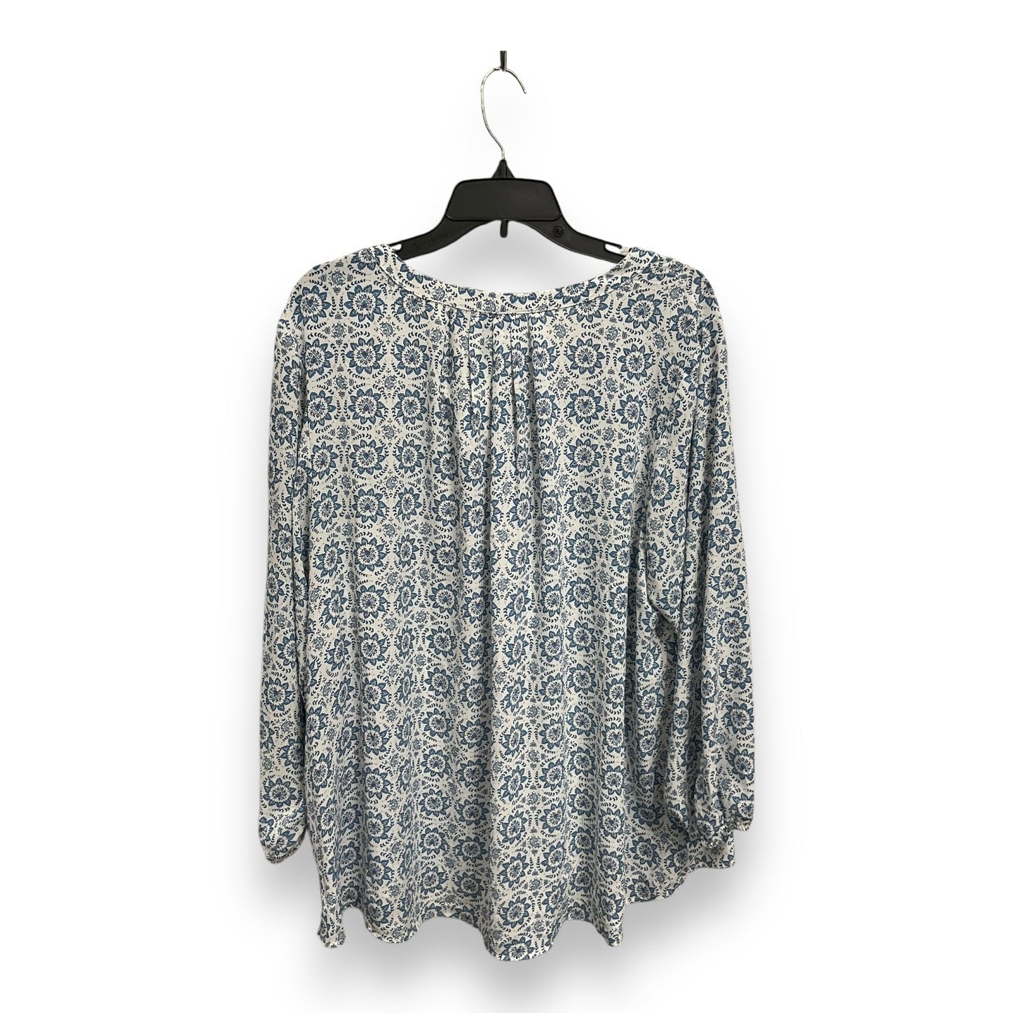 Blouse Long Sleeve By Clothes Mentor In Floral Print, Size: 2x