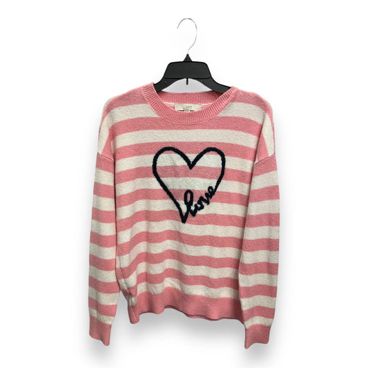 Sweater By Loft In Striped Pattern, Size: M