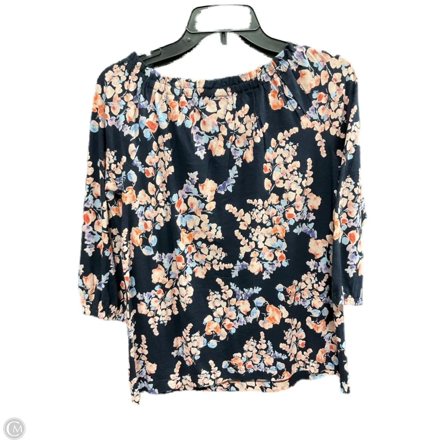Top Long Sleeve By J. Jill In Floral Print, Size: Xs