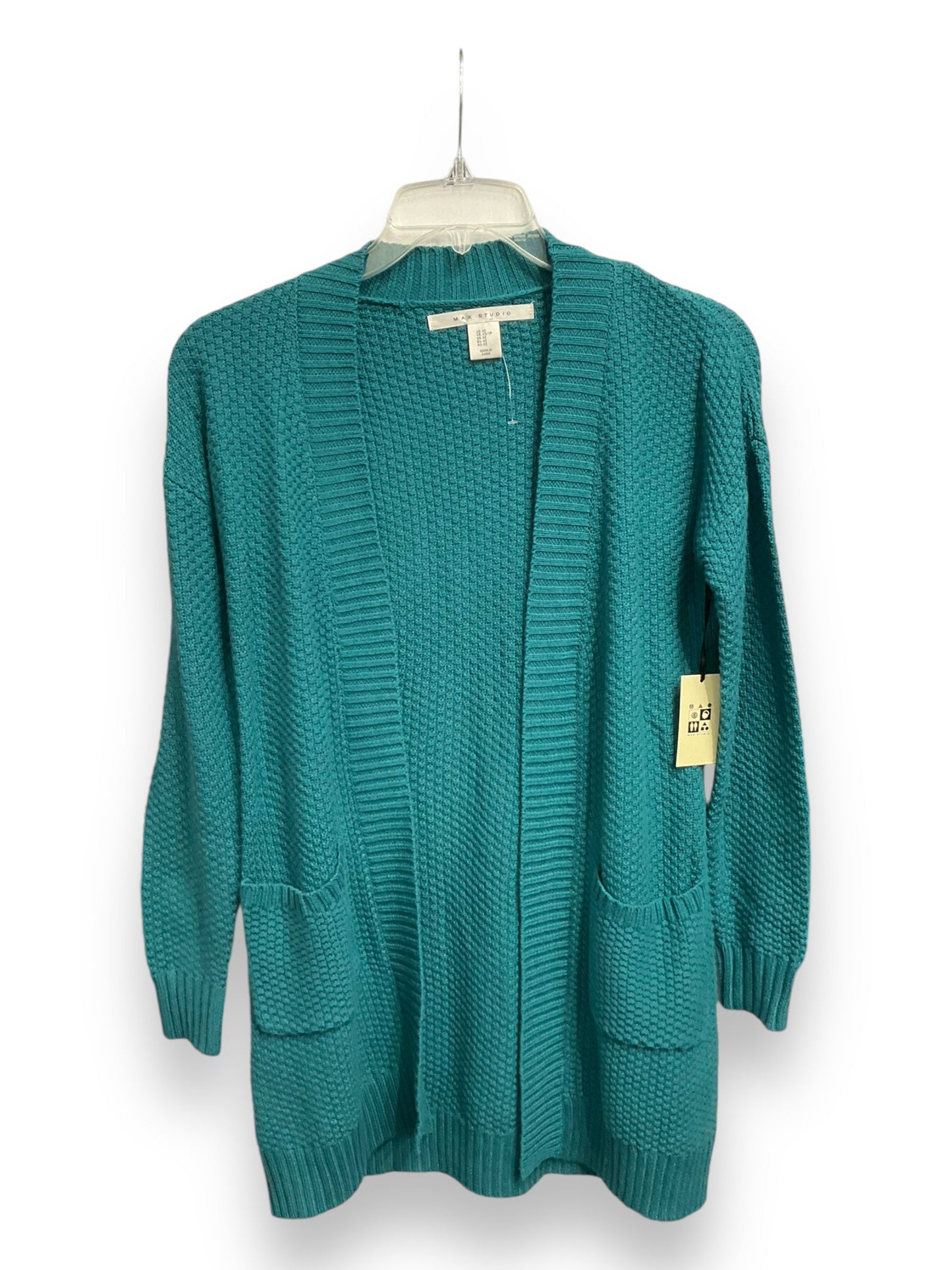 Cardigan By Max Studio In Teal, Size: Xs