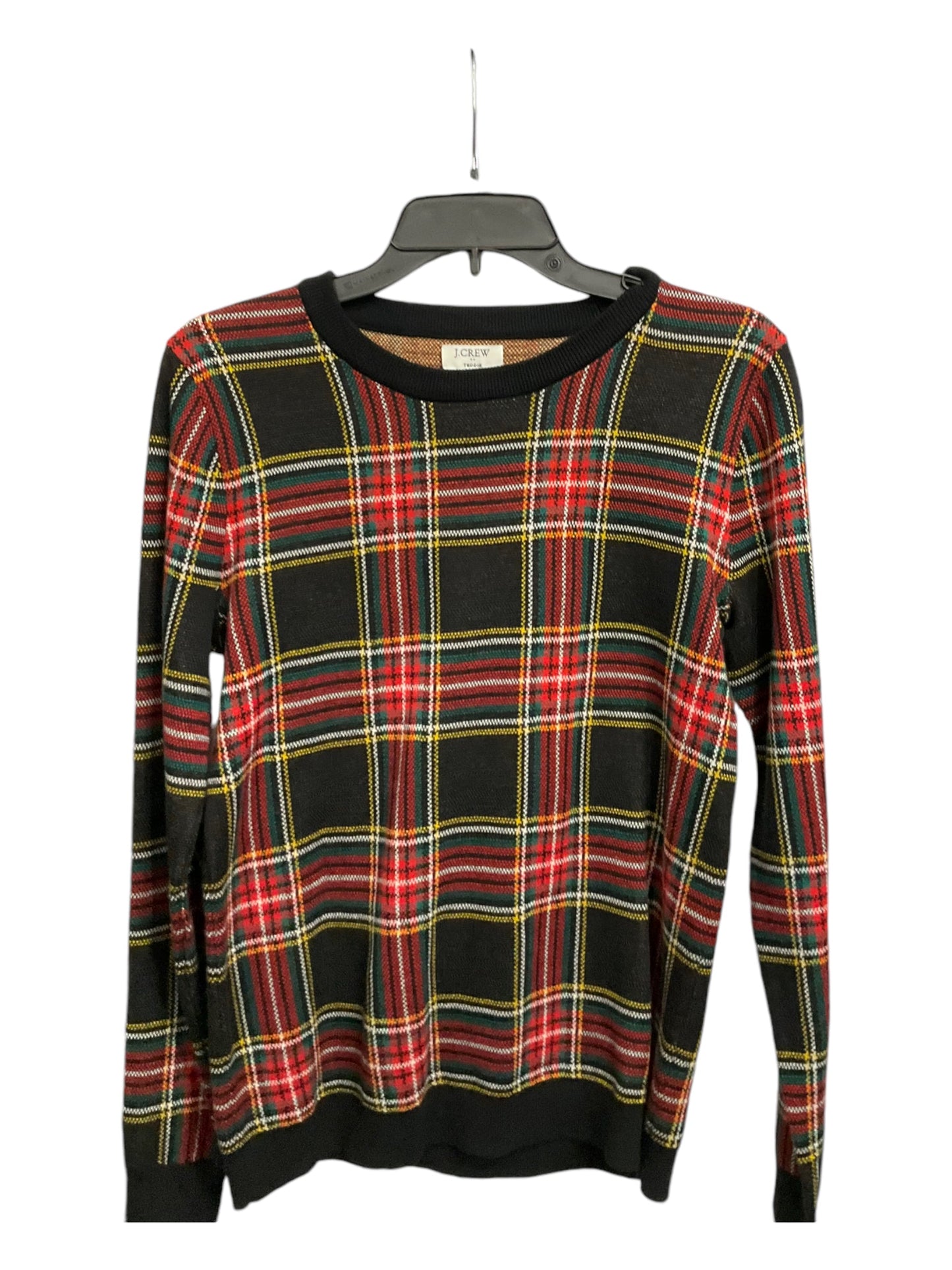 Sweater By J. Crew In Plaid Pattern, Size: S