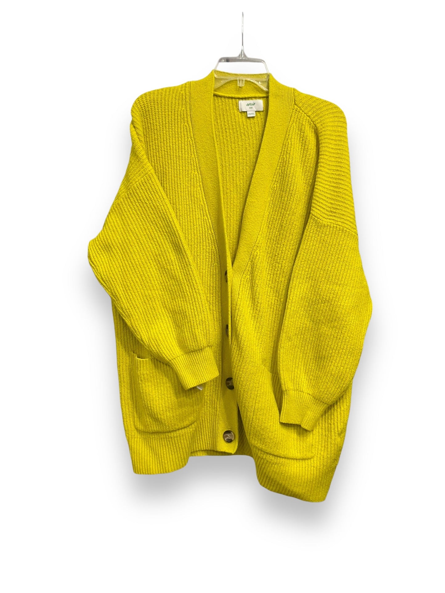 Sweater Cardigan By Aerie In Yellow, Size: M