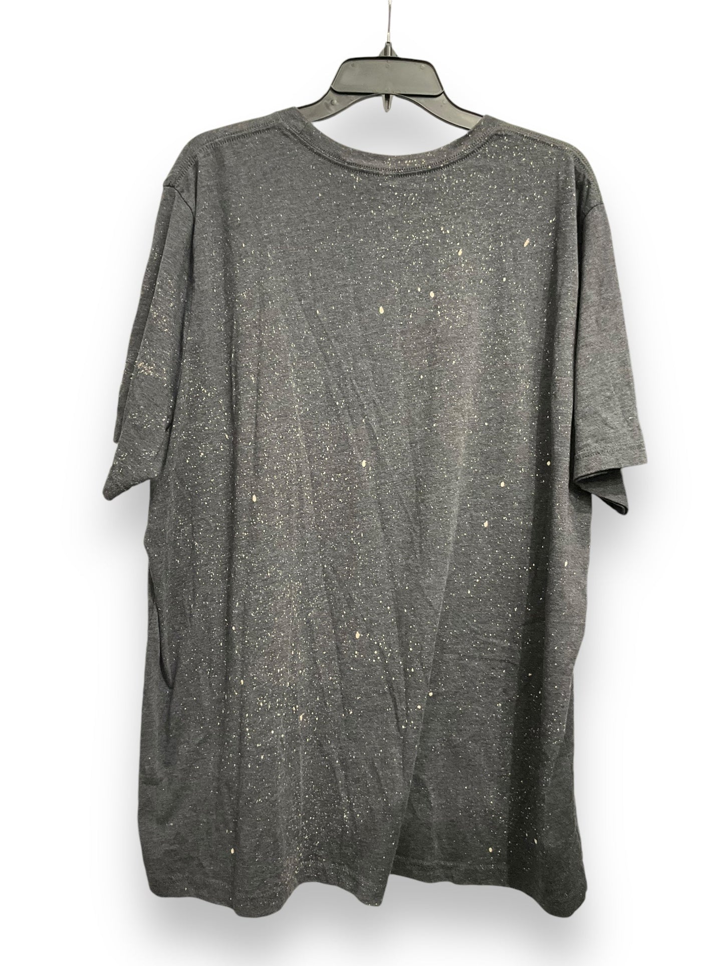 Top Short Sleeve By Clothes Mentor In Grey, Size: 3x