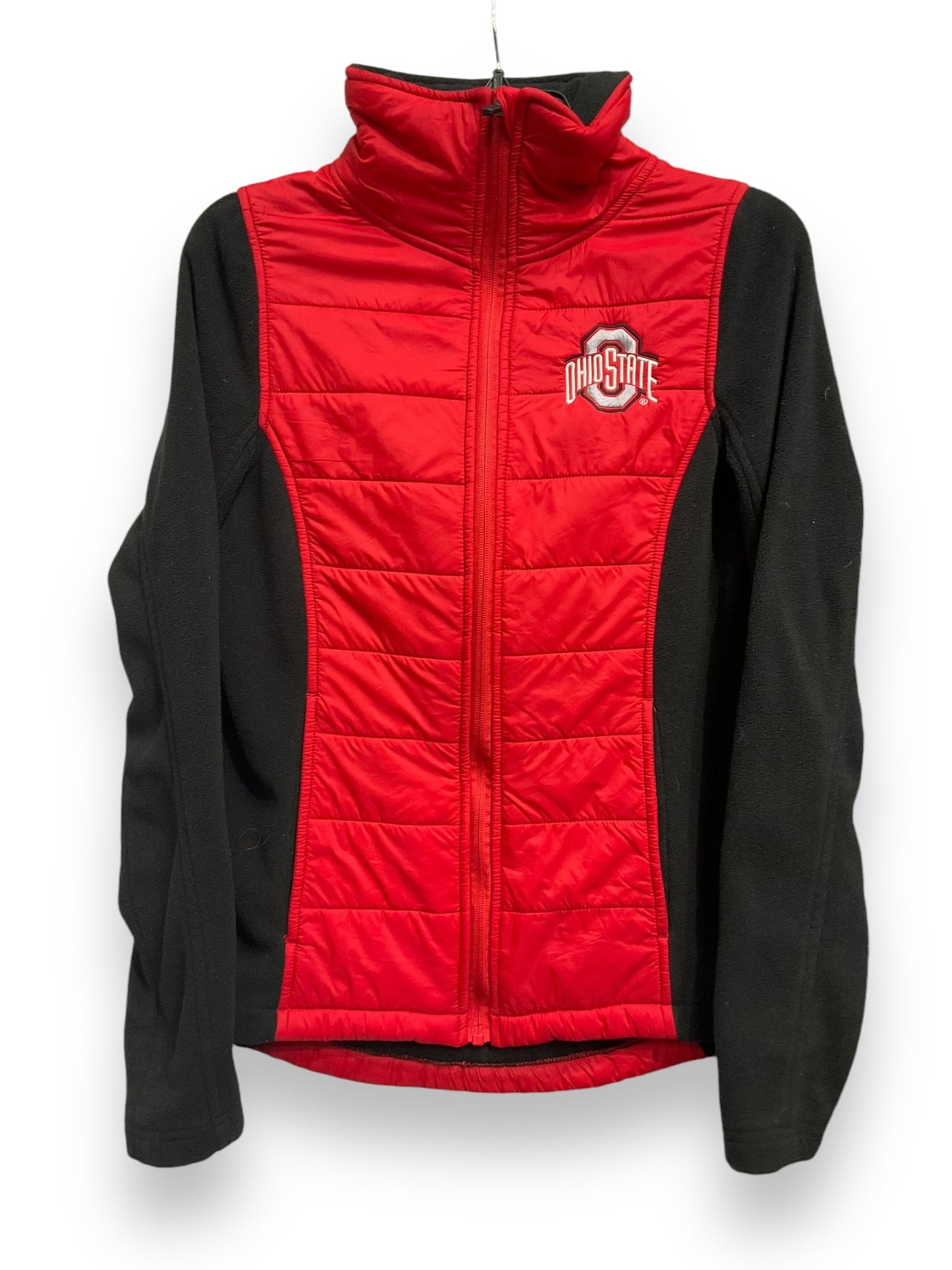 Athletic Jacket By Clothes Mentor In Black & Red, Size: S