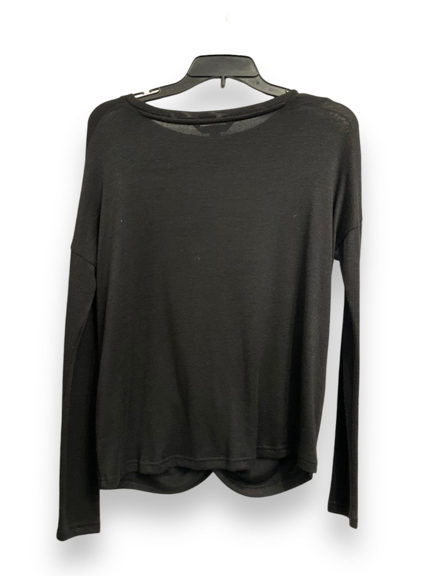 Top Long Sleeve By Banana Republic In Black, Size: Xs