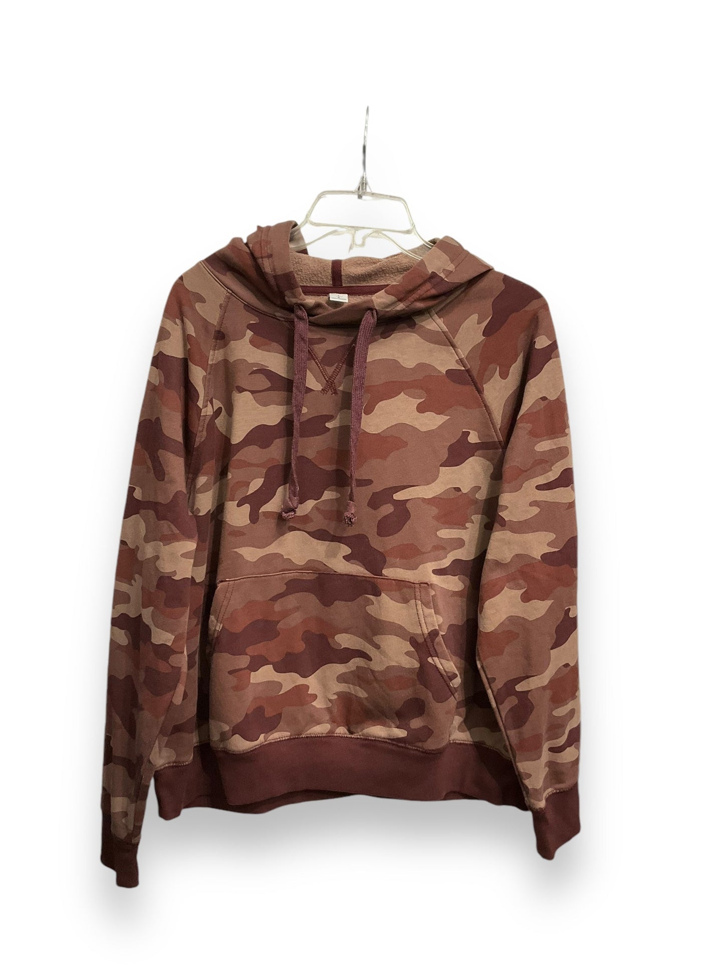 Sweatshirt Hoodie By Old Navy In Camouflage Print, Size: L