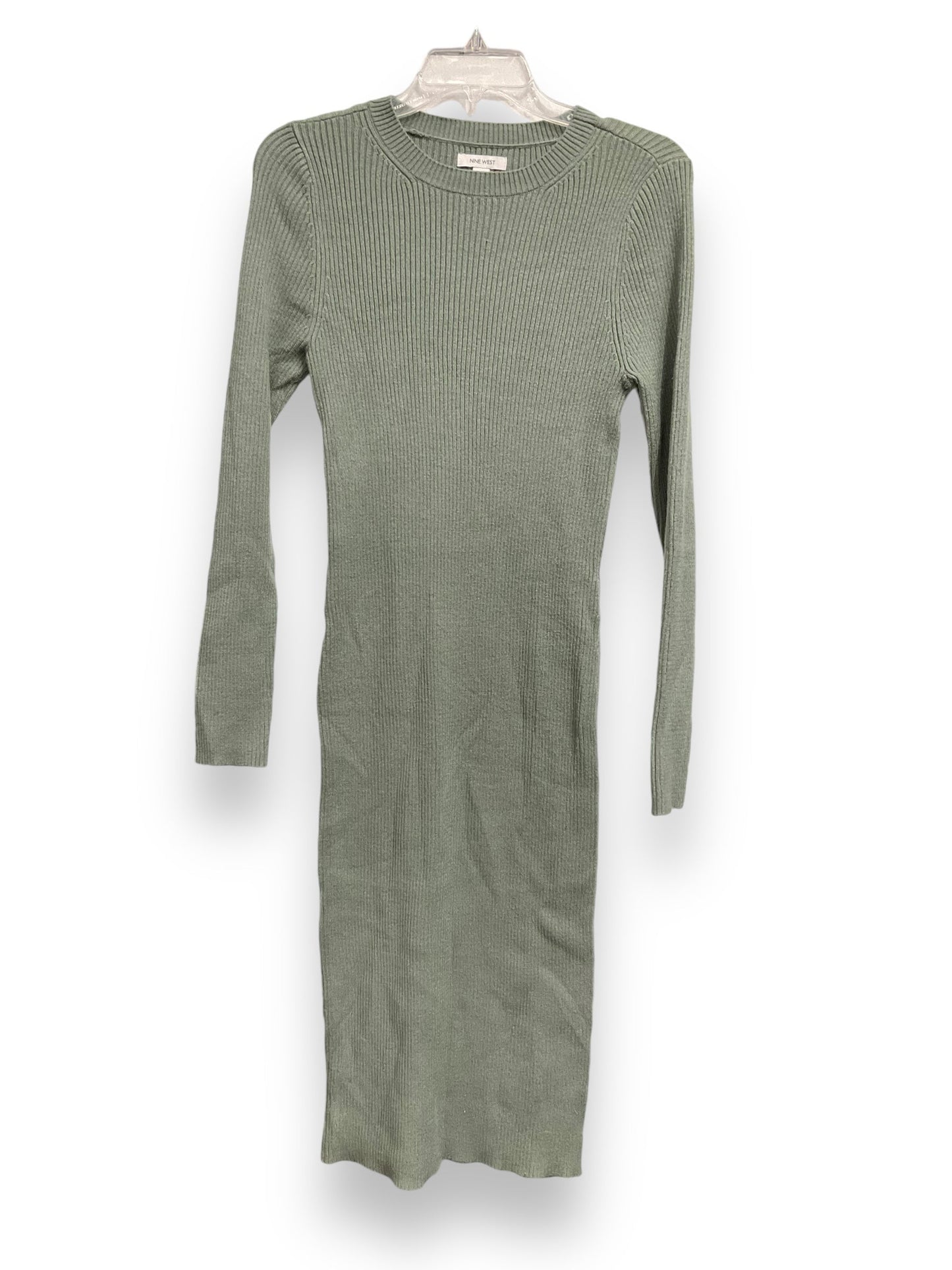 Dress Casual Midi By Nine West In Green, Size: L