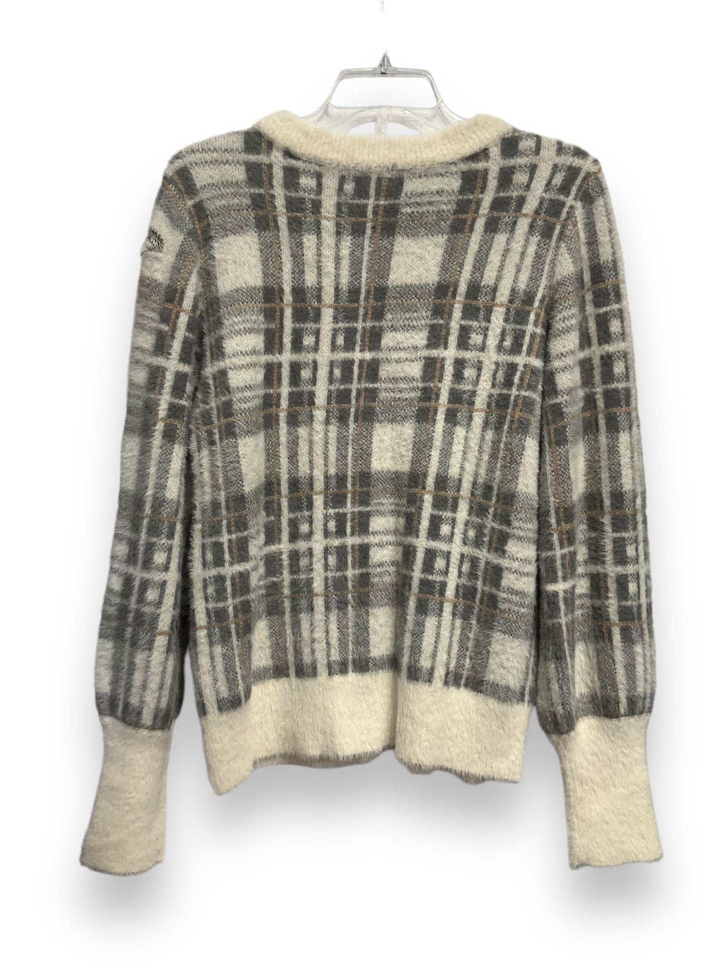 Sweater By Evereve In Plaid Pattern, Size: M