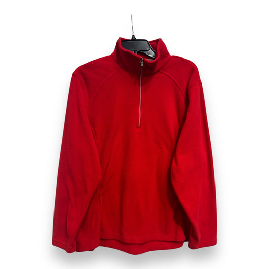 Athletic Jacket By Lands End In Red, Size: 1x