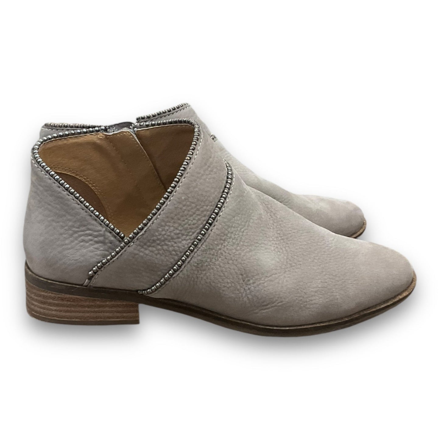 Boots Ankle Flats By Lucky Brand In Taupe, Size: 7.5