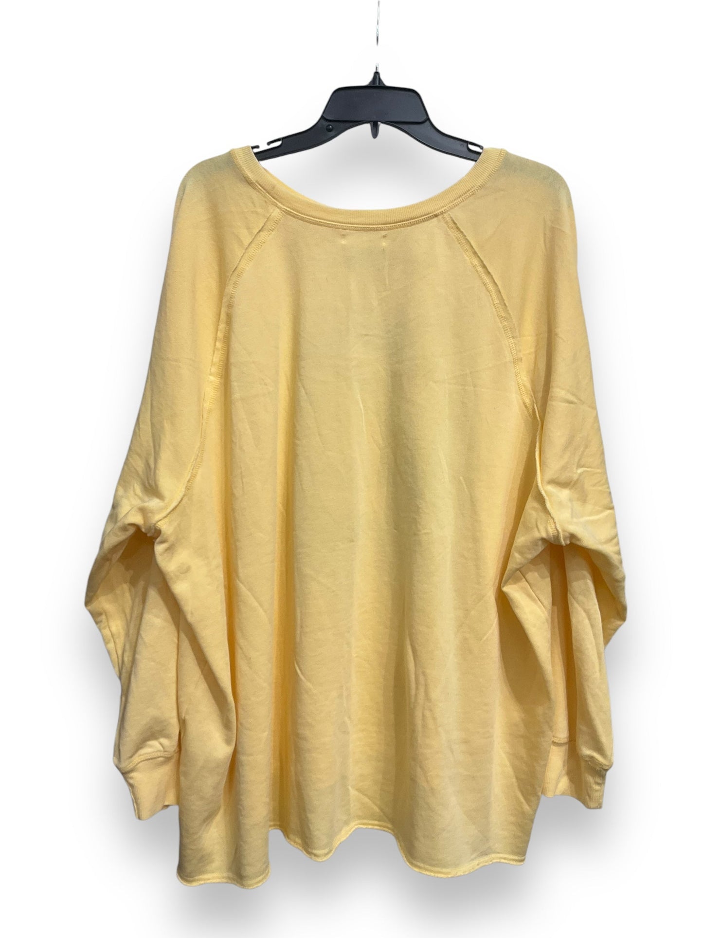 Sweatshirt Crewneck By Maurices In Yellow, Size: 3x