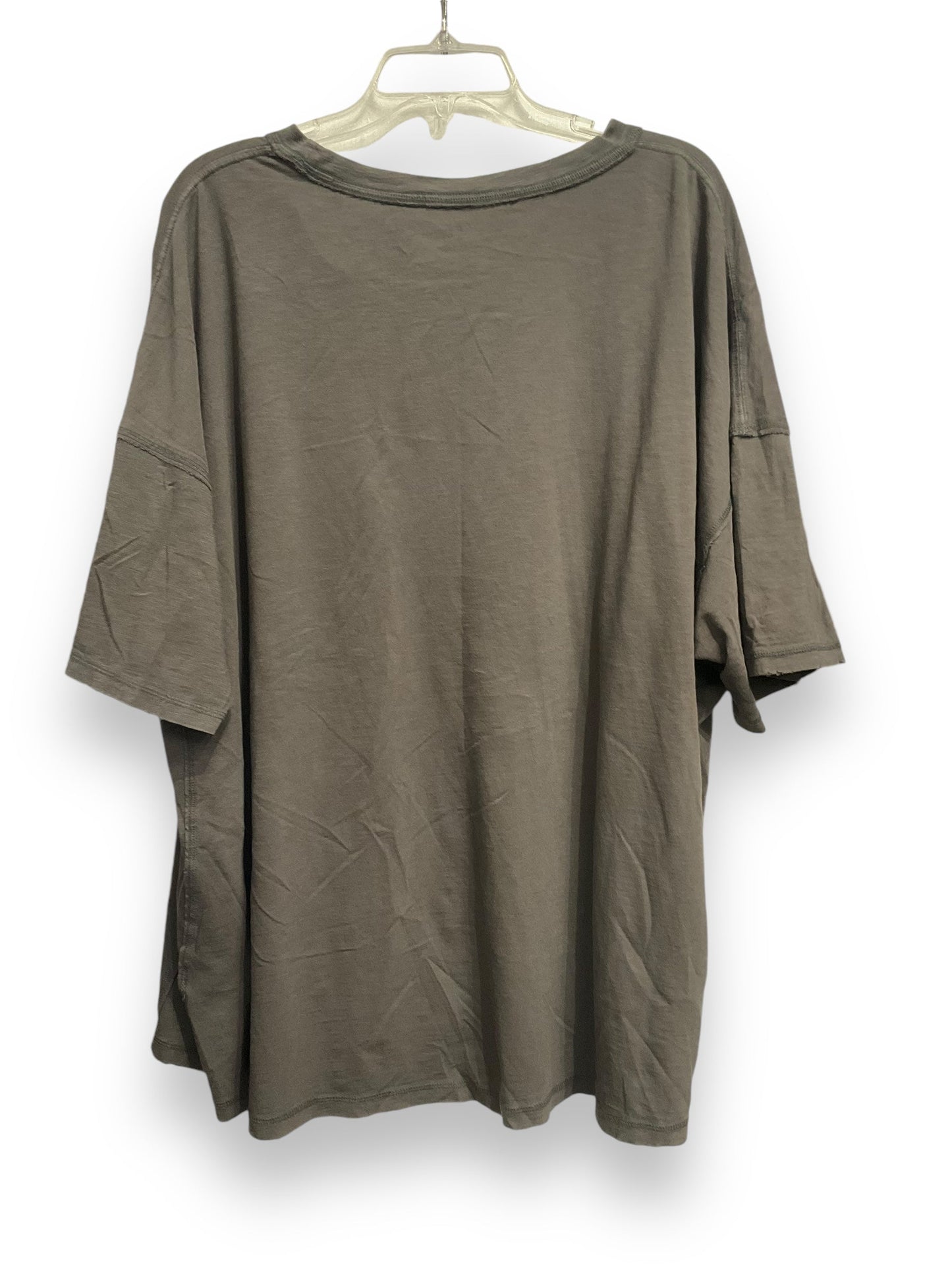 Top Short Sleeve By Aerie In Grey, Size: Xxl