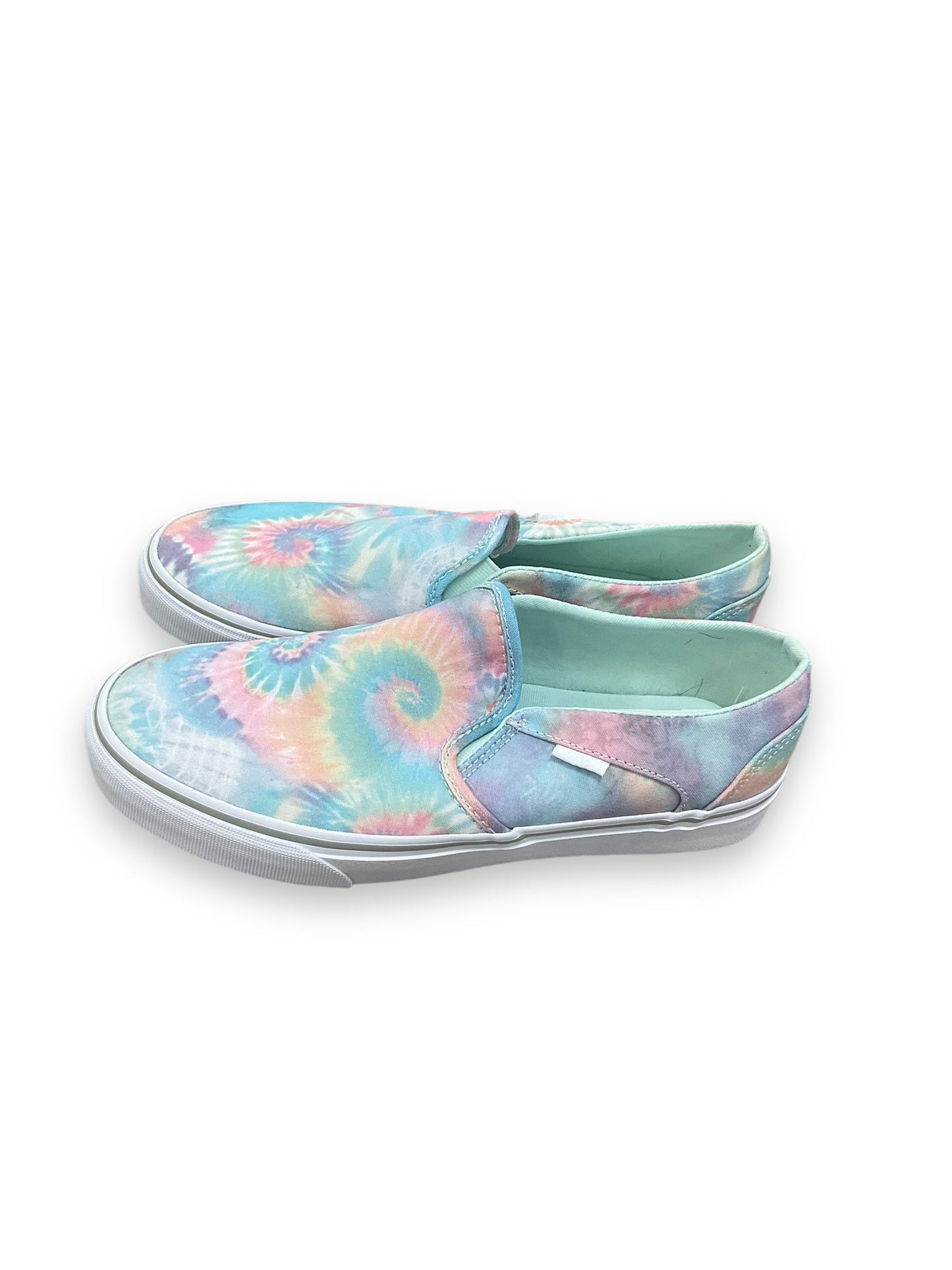 Shoes Flats By Vans In Tie Dye Print, Size: 9.5