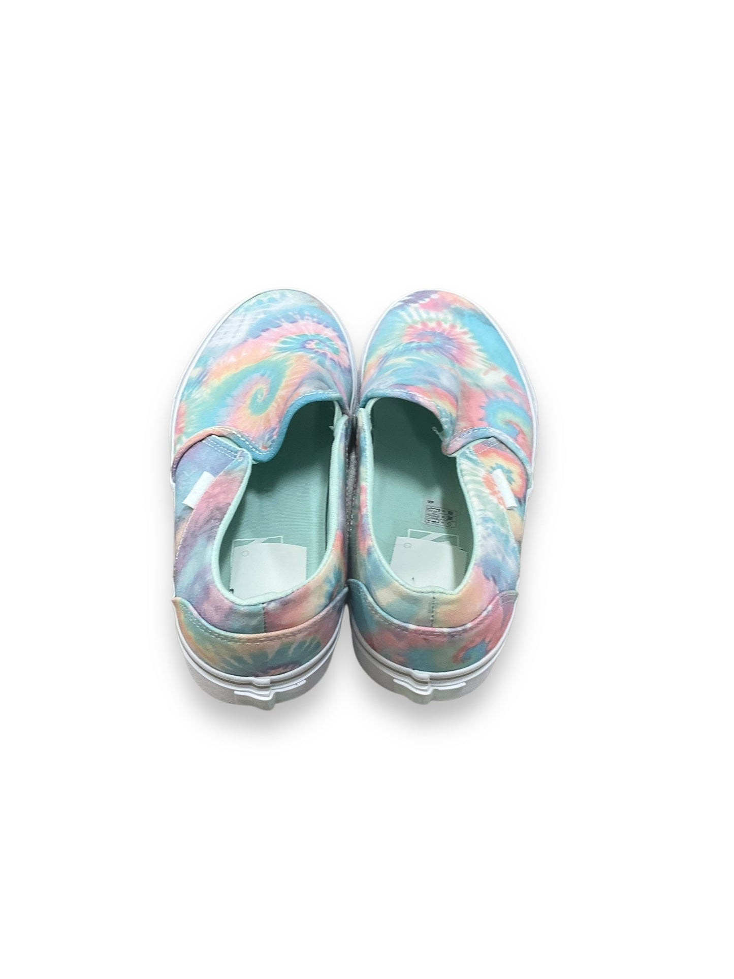 Shoes Flats By Vans In Tie Dye Print, Size: 9.5