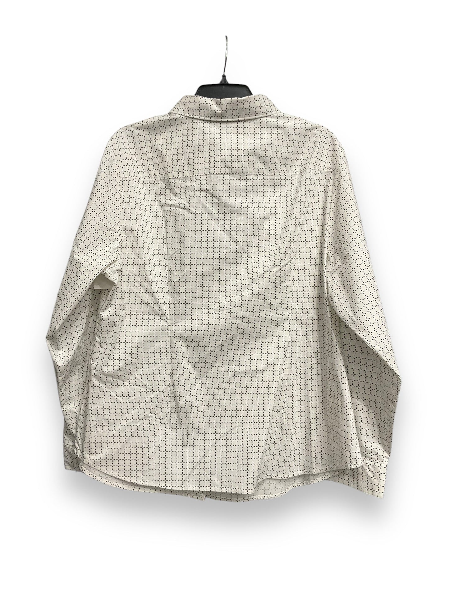 Blouse Long Sleeve By Apt 9 In Polkadot Pattern, Size: 1x