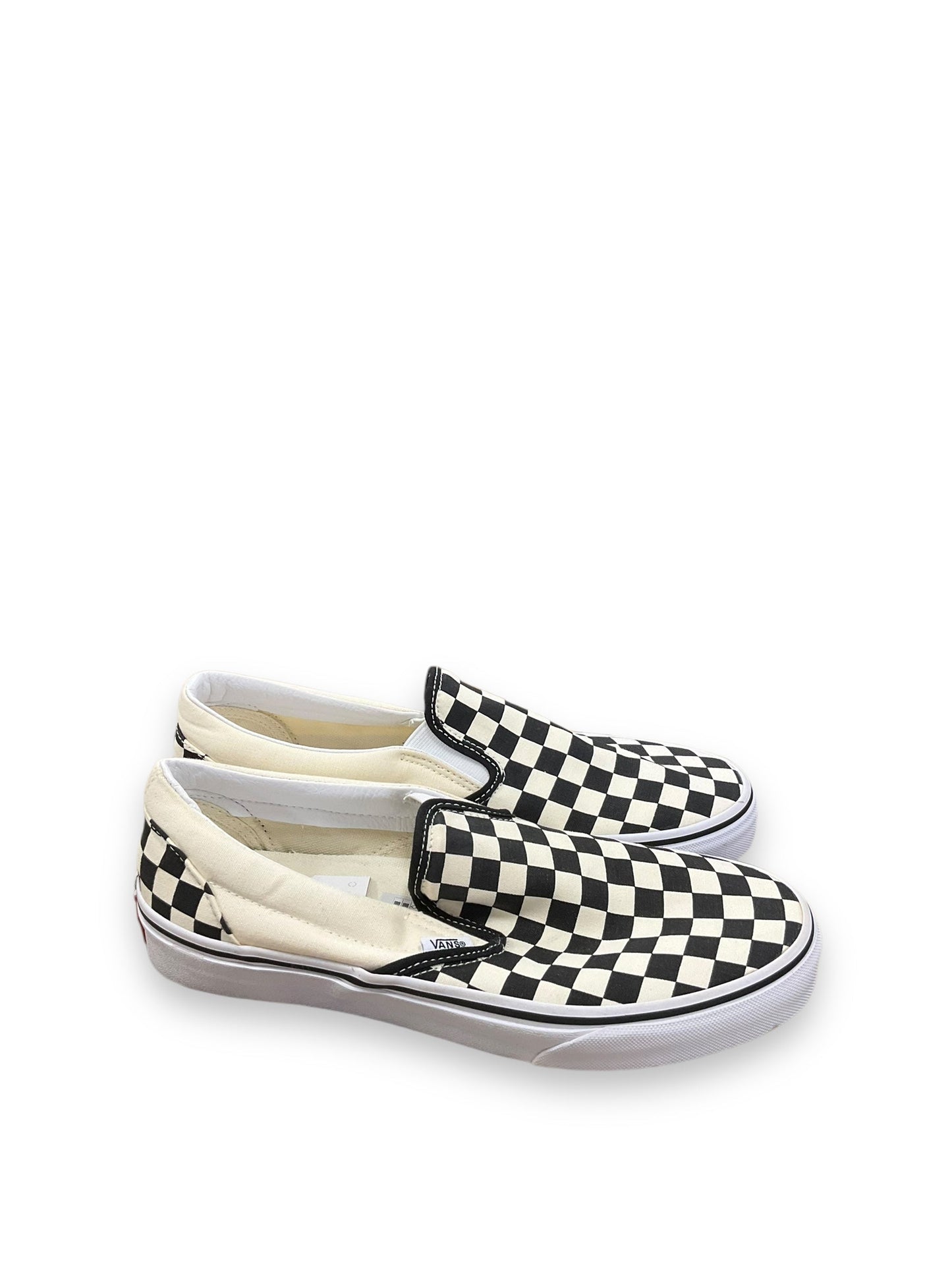 Shoes Flats By Vans In Checkered Pattern, Size: 10.5