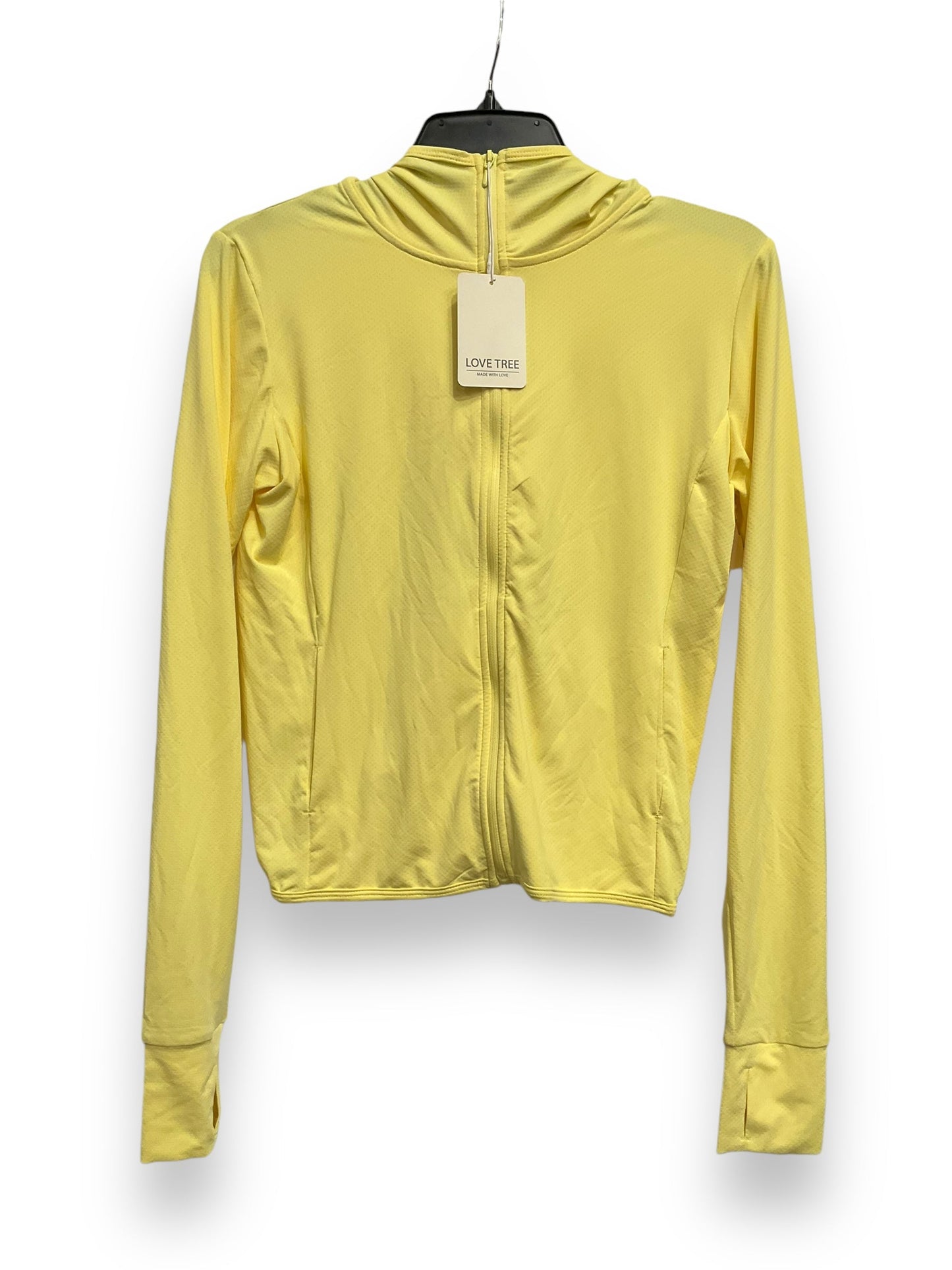 Athletic Jacket By Love Tree In Yellow, Size: S