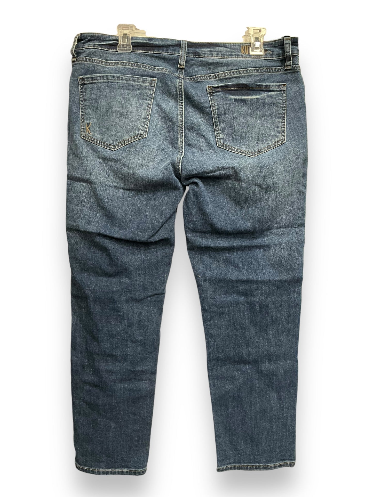 Jeans Straight By Kut In Blue Denim, Size: 12