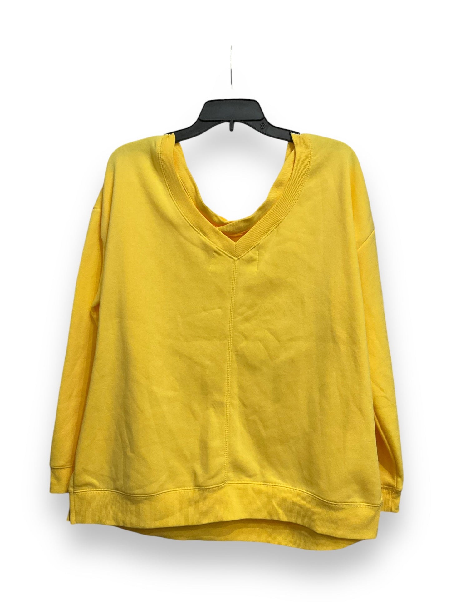 Top Long Sleeve By Clothes Mentor In Yellow, Size: L