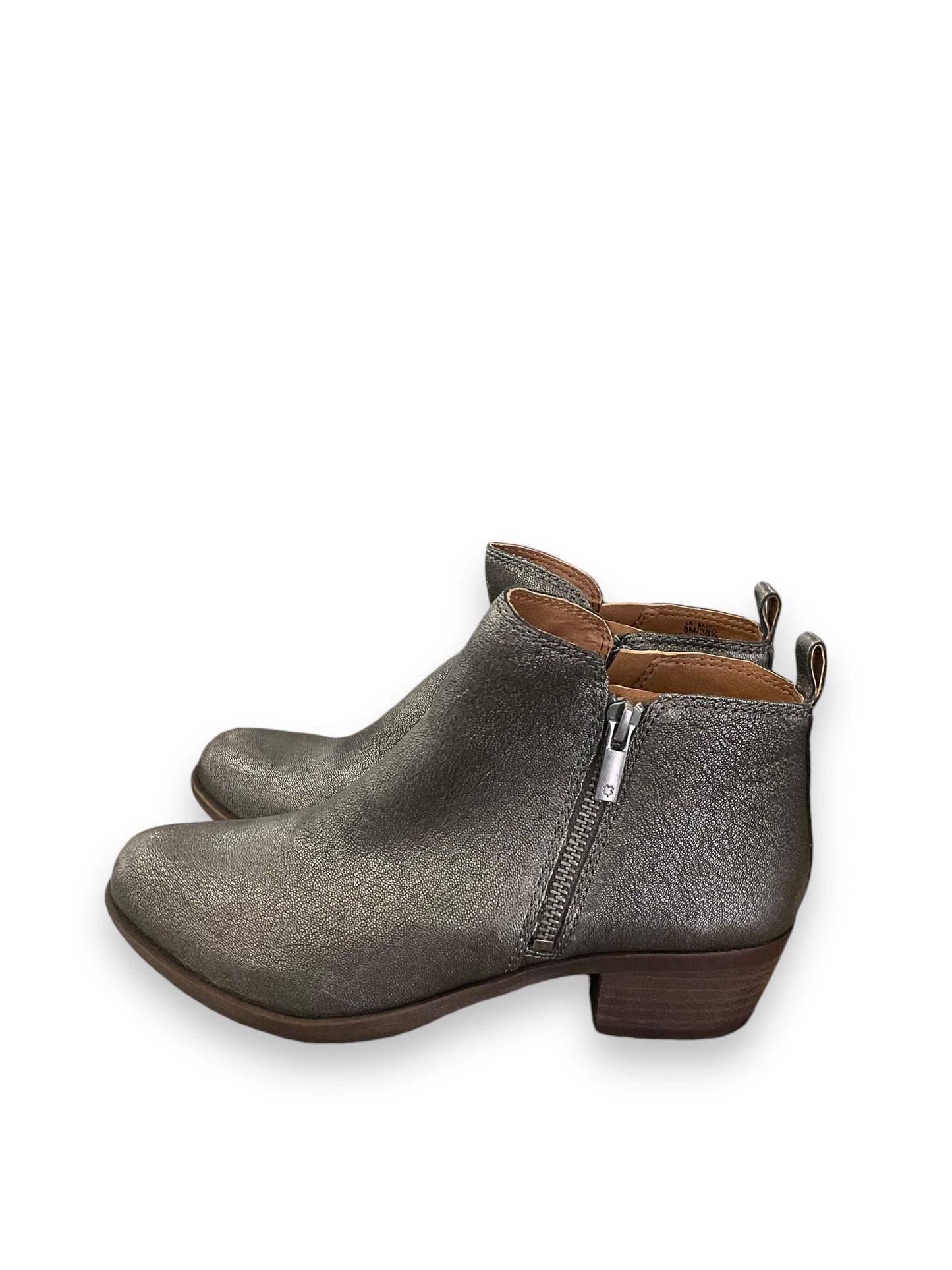 Boots Ankle Flats By Lucky Brand In Grey, Size: 8