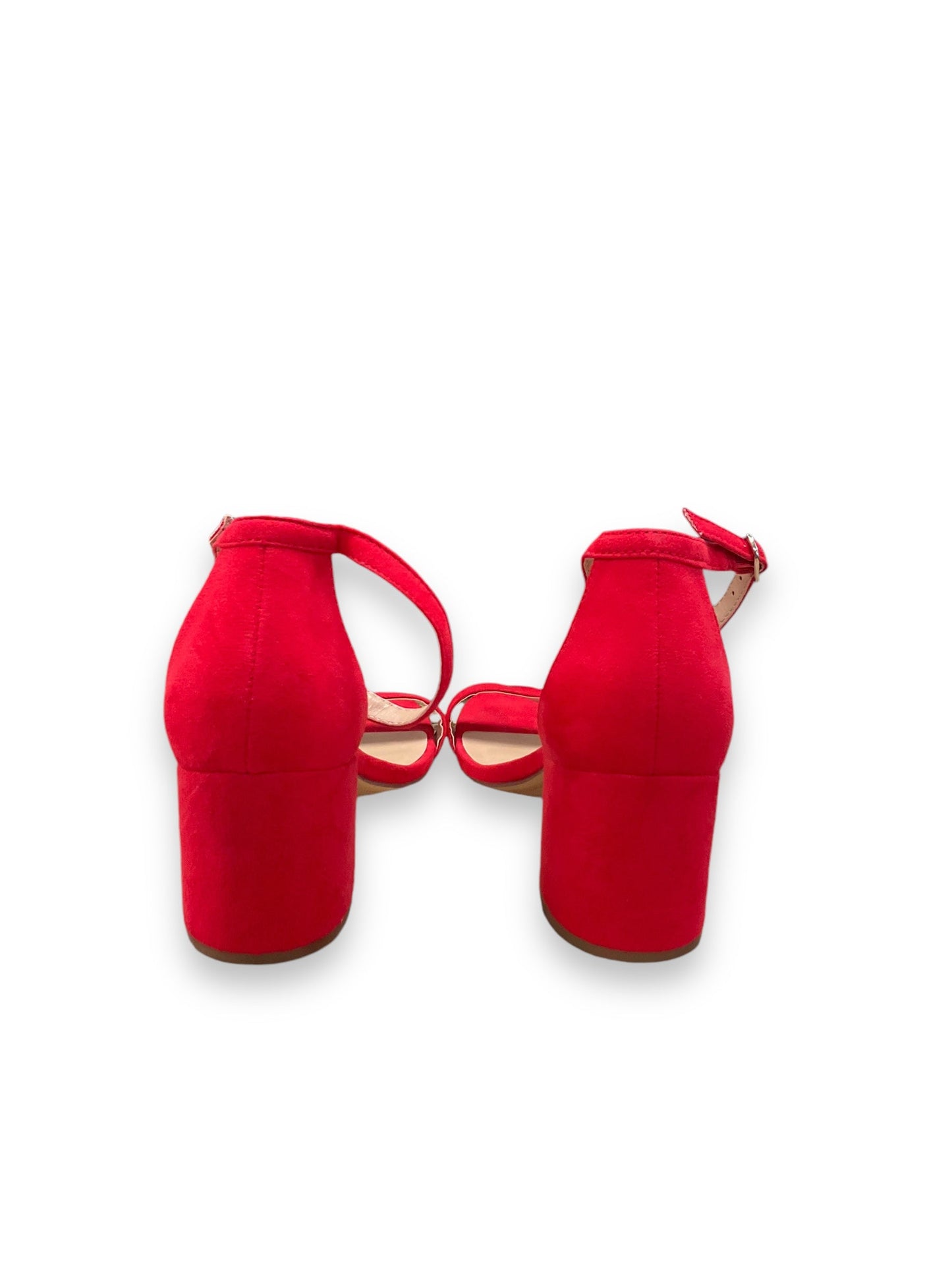 Shoes Heels Block By A New Day In Red, Size: 8.5