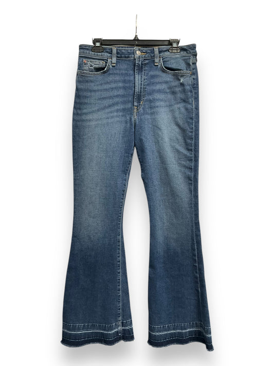 Jeans Flared By Hudson In Blue Denim, Size: 10