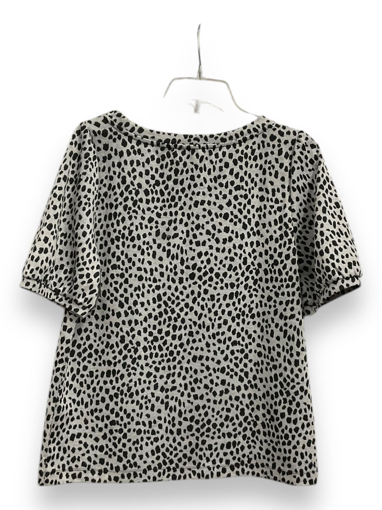 Top Short Sleeve By Loft In Animal Print, Size: M