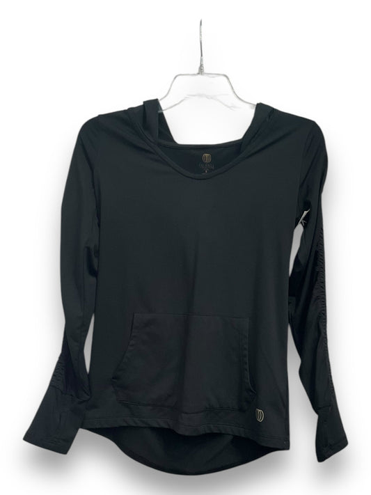 Athletic Top Long Sleeve Hoodie By Balance Collection In Black, Size: S