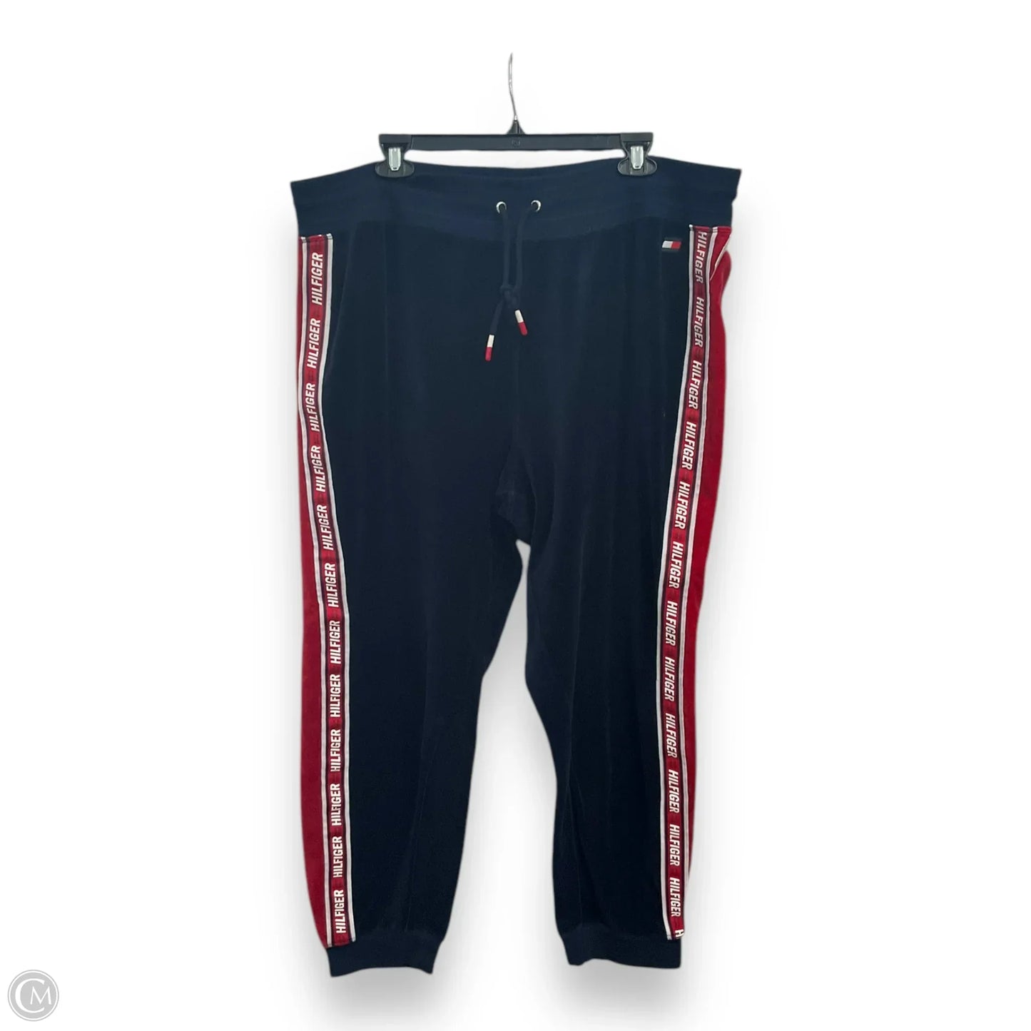 Athletic Pants 2pc By Tommy Hilfiger In Blue & Red & White, Size: 2x