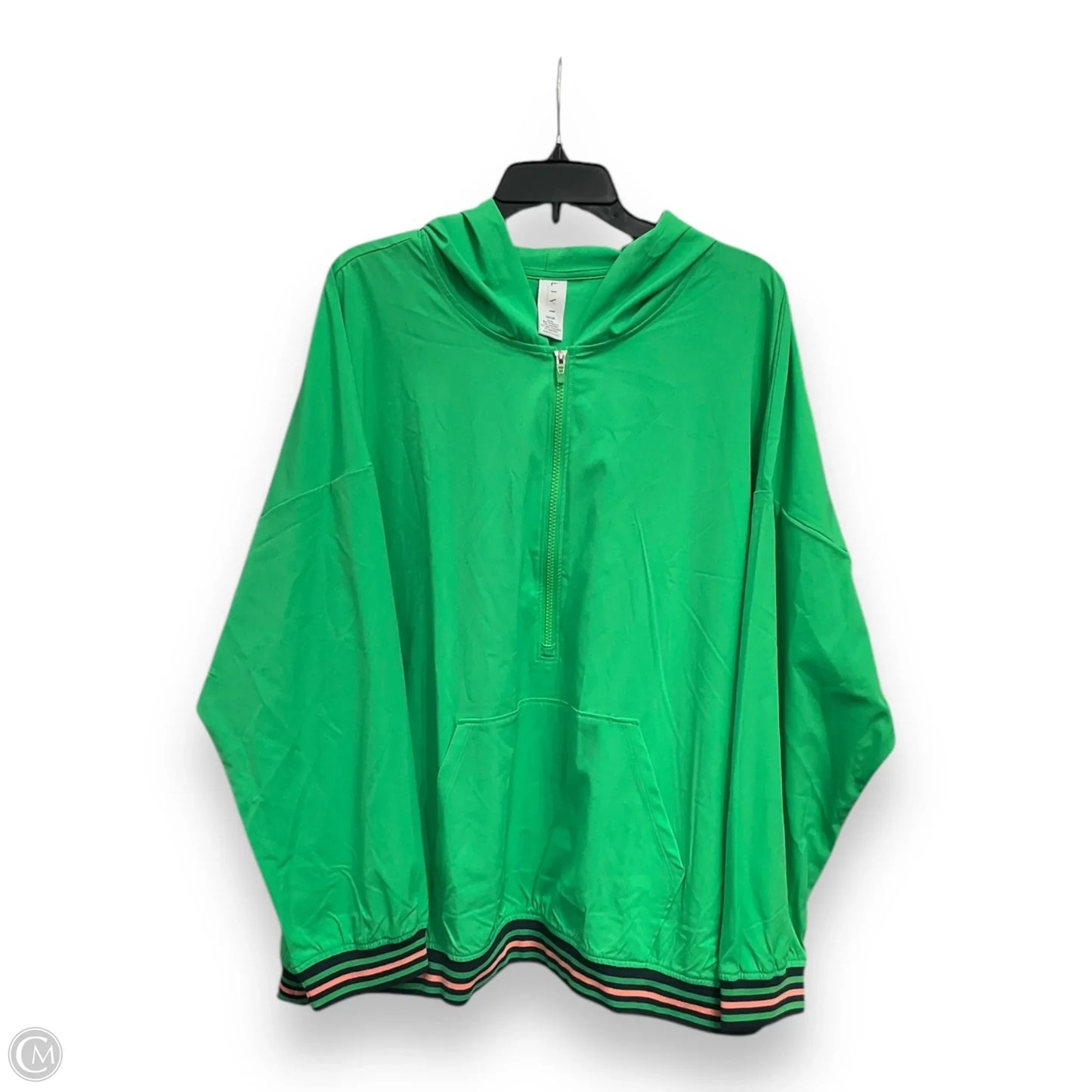 Athletic Jacket By Livi Active In Green, Size: 4x