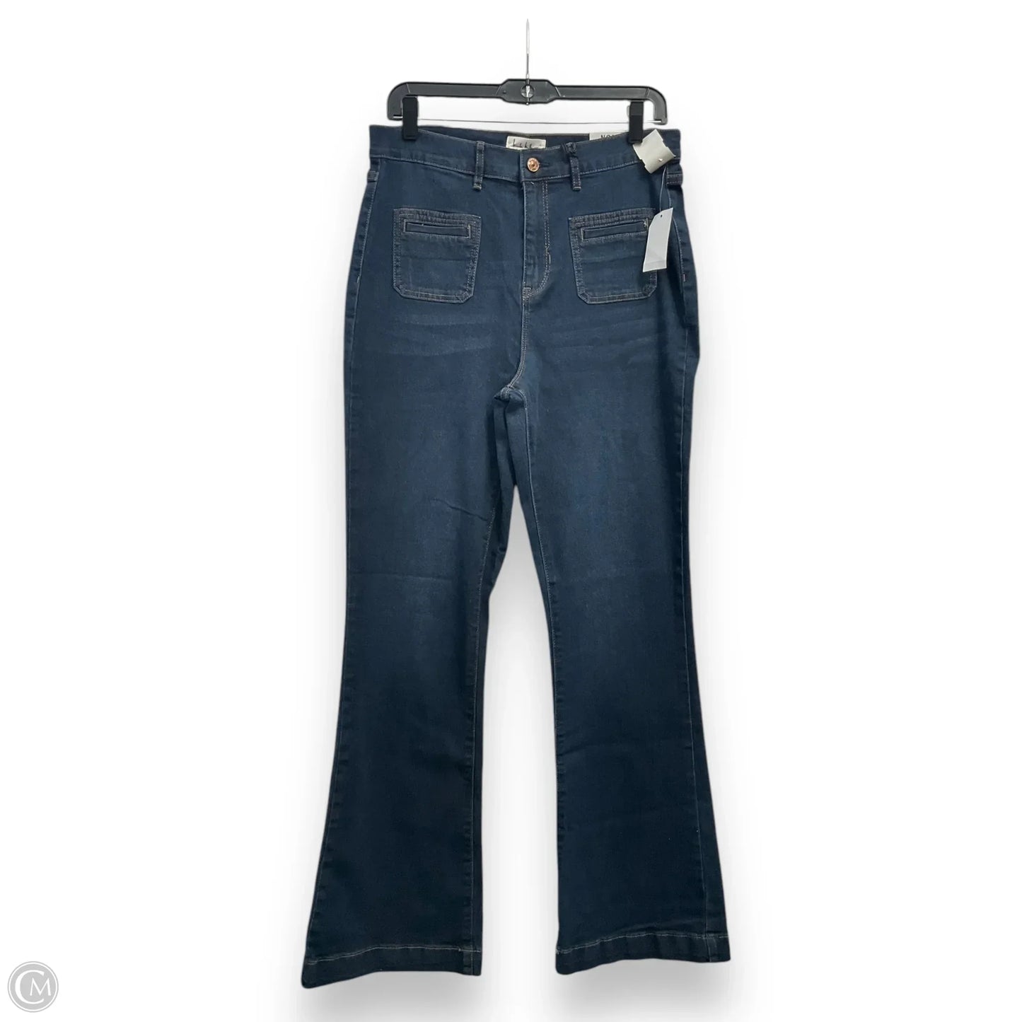 Jeans Flared By Nicole Miller In Blue Denim, Size: 10