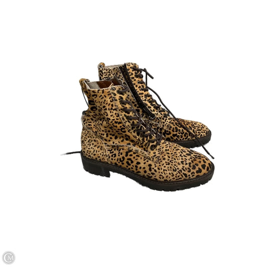 Boots Combat By Lucky Brand In Animal Print, Size: 8.5