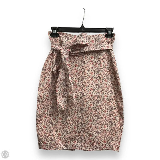 Skirt Mini & Short By Antonio Melani In Floral Print, Size: S