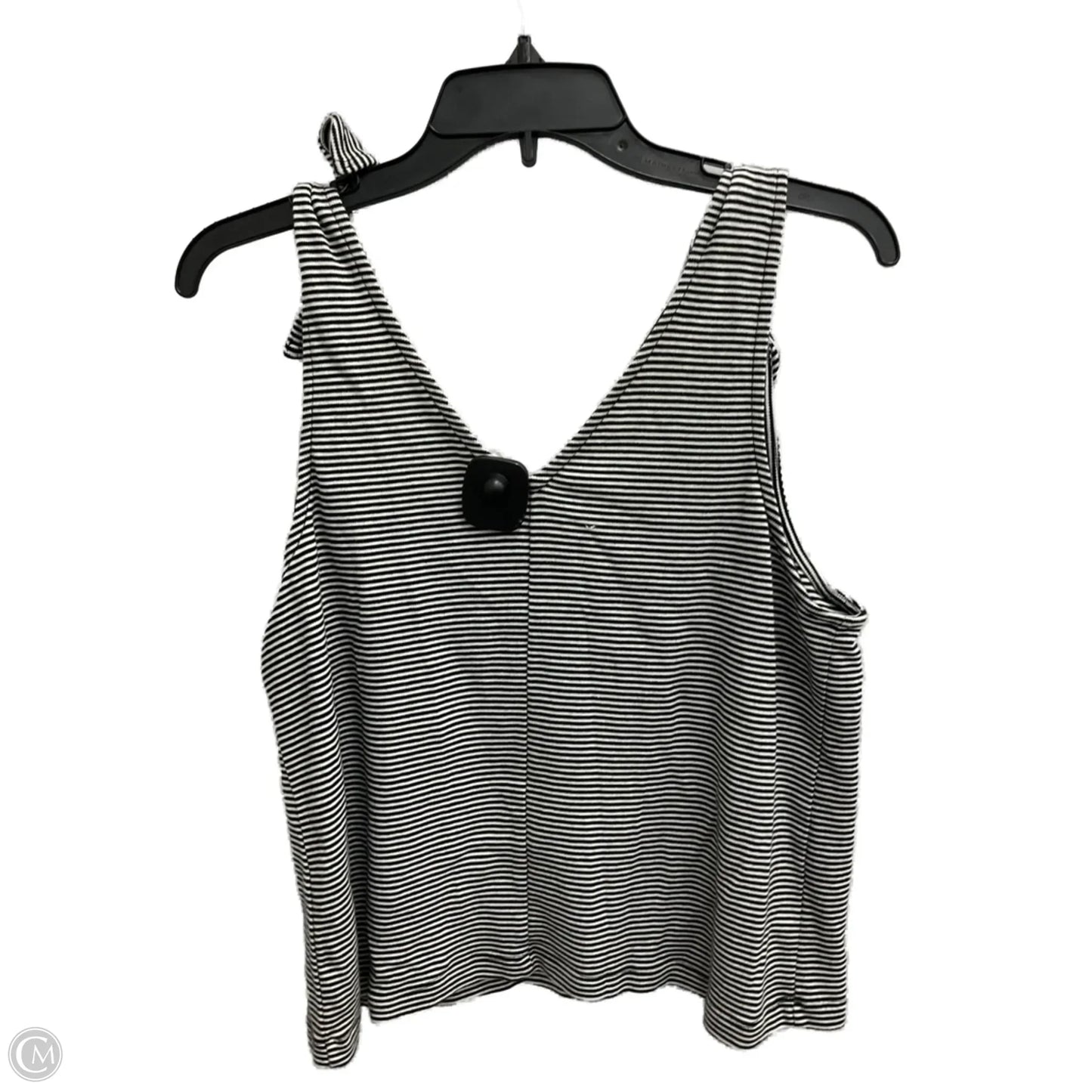 Top Sleeveless By Synergy In Striped Pattern, Size: L